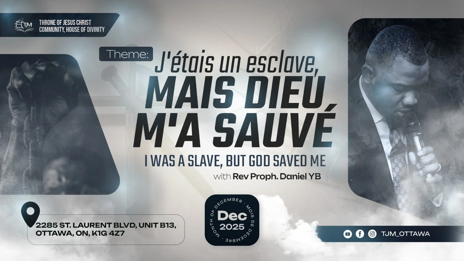 I was a slave, but God saved me