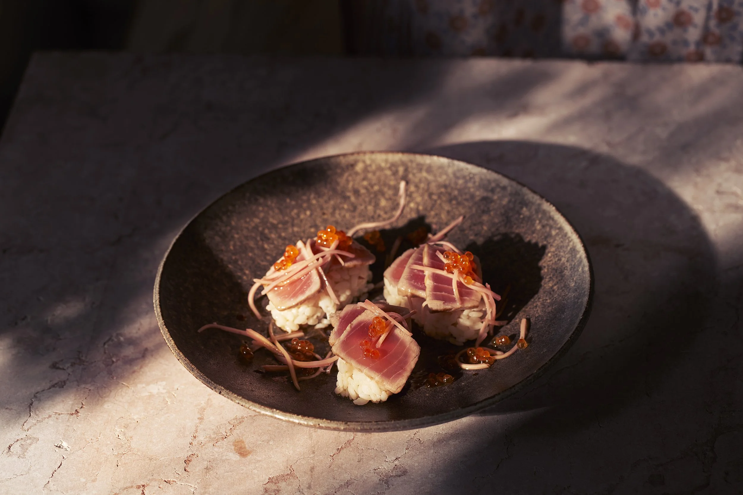 TUNA NIGIRI WITH GINGER AND CAVIAR.jpg