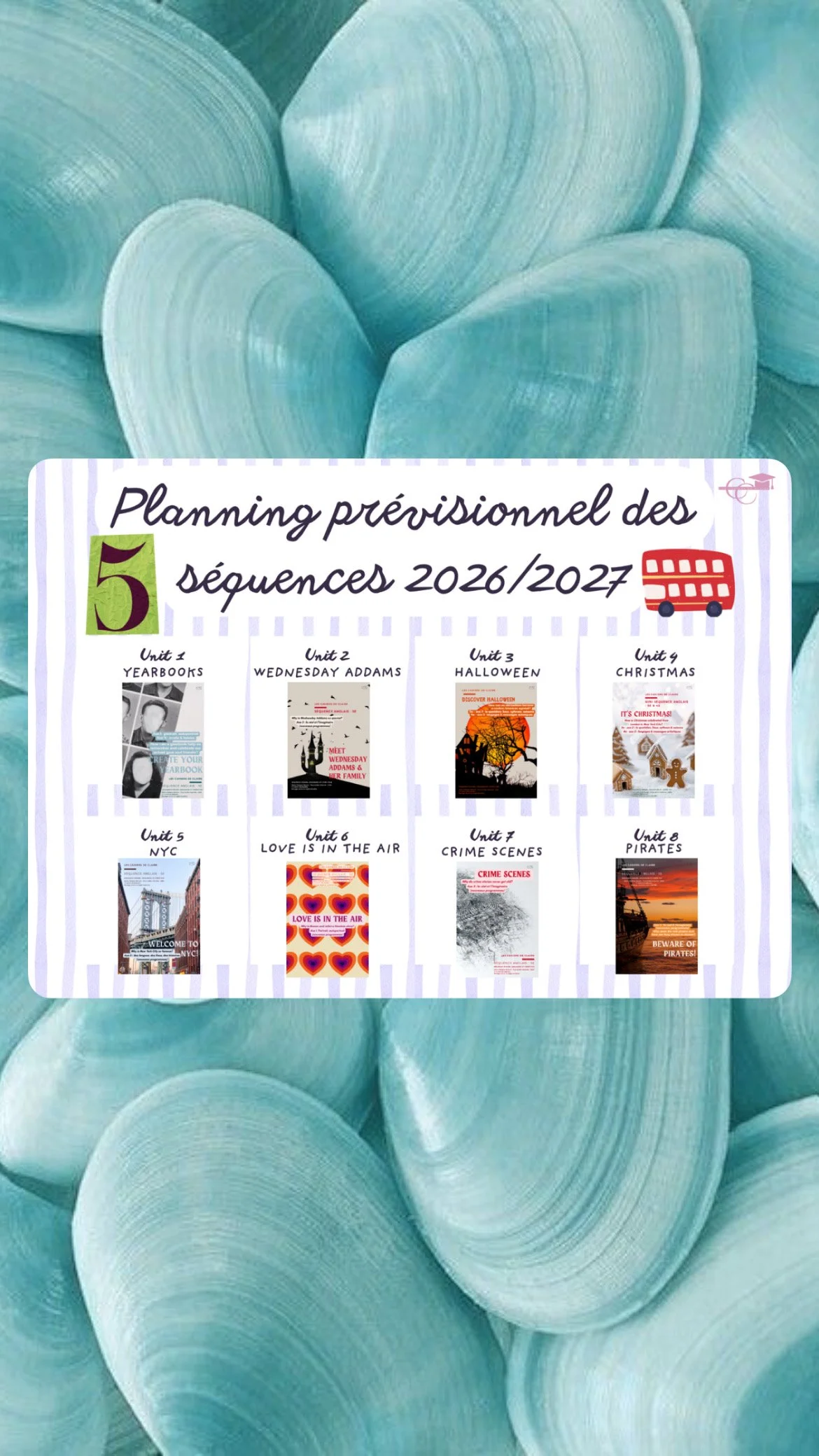 Planning prévisionnel des séquences 5e 2026-2027
