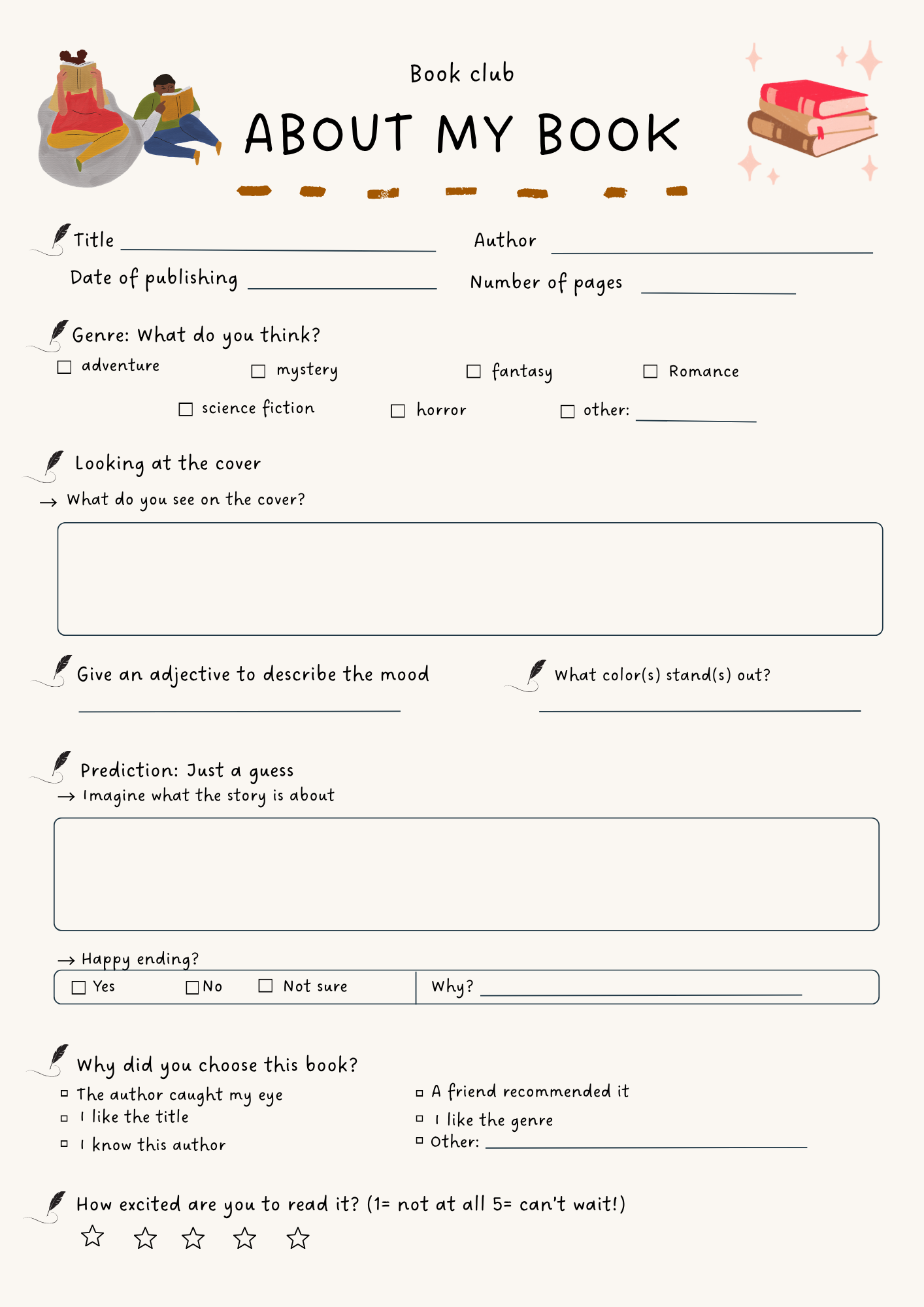 Book club document 1 (about my book découverte du livre)