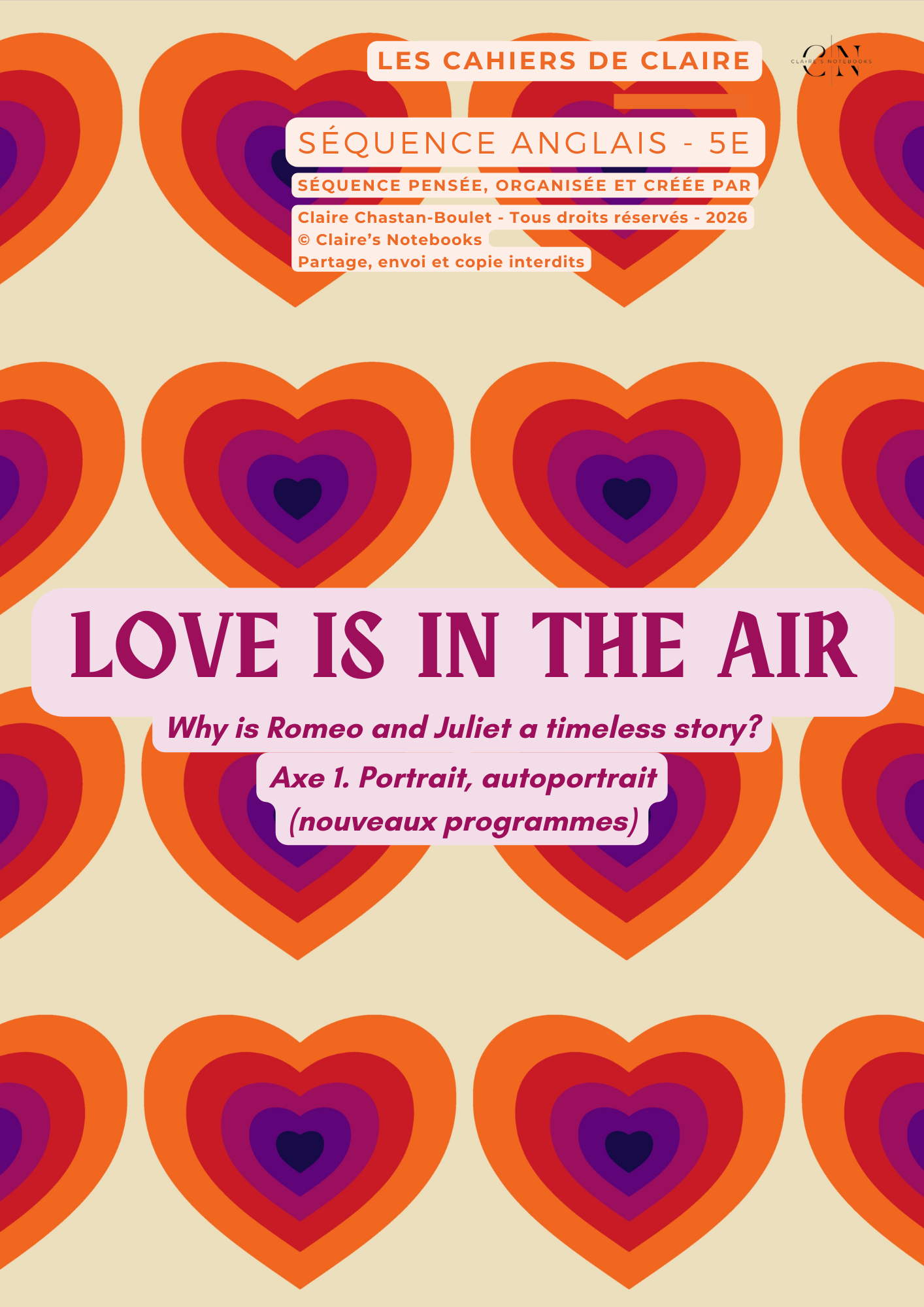 Love is in the air 5e - à venir d'ici Mars 2026