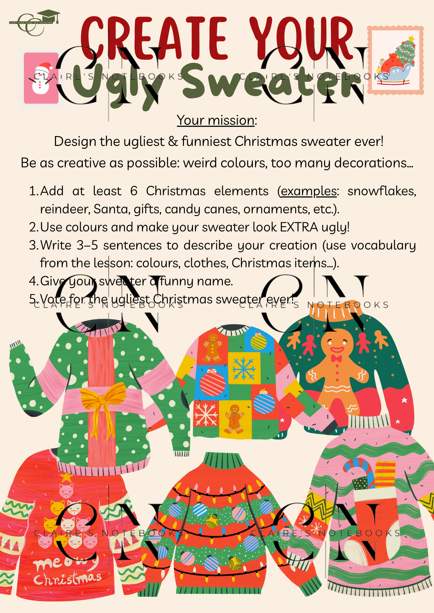 Create your Ugly Christmas Sweater