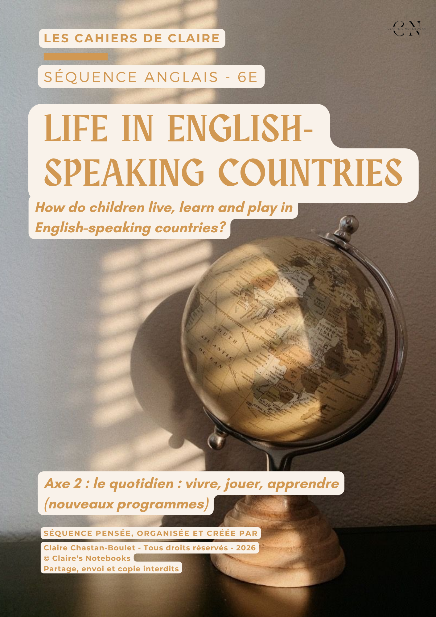 Life in English-speaking countries 6e - à venir courant 2026/2027
