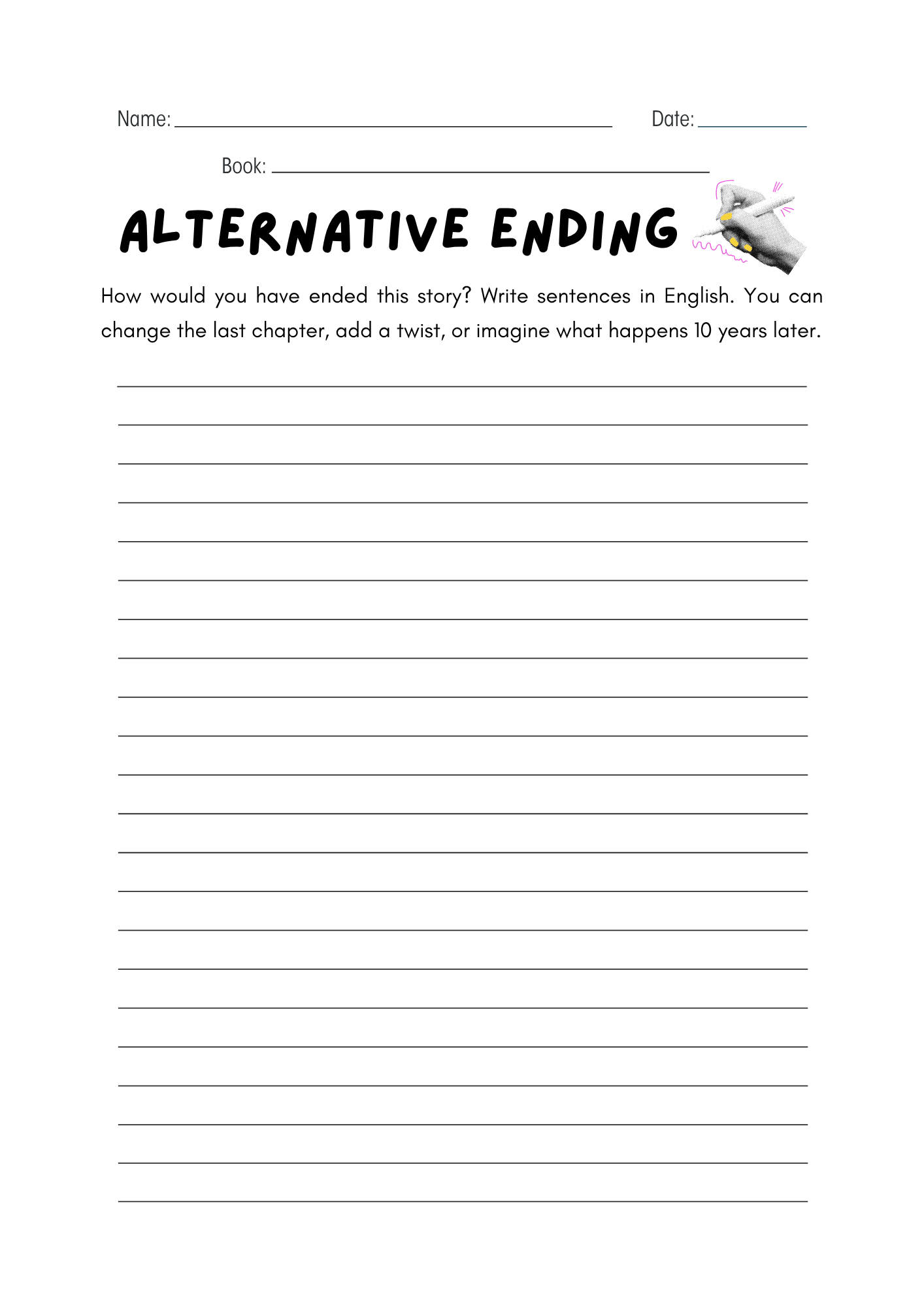 Book club document 4 (exercice de rédaction alternative ending)