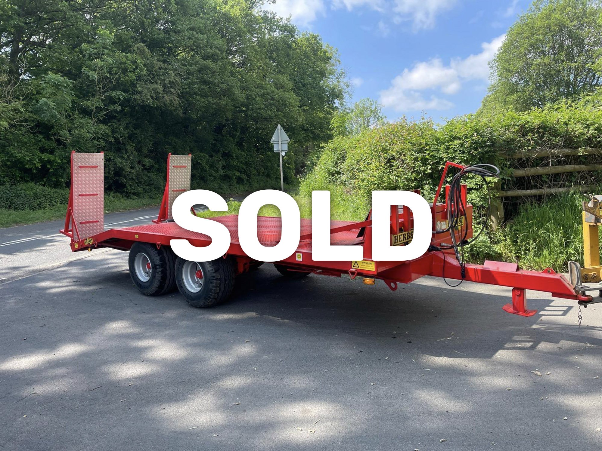 HERBST 8 Tonne Low Loader Trailer with Hydraulic Winch