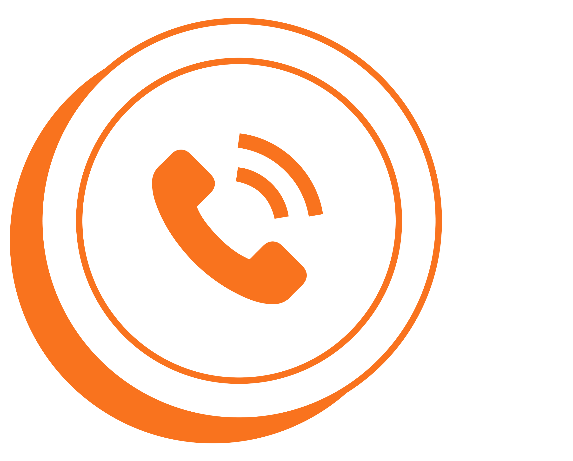 A circular orange and white sign with a white background displaying a package with a line through it, indicating no package delivery or package drop-off allowed.