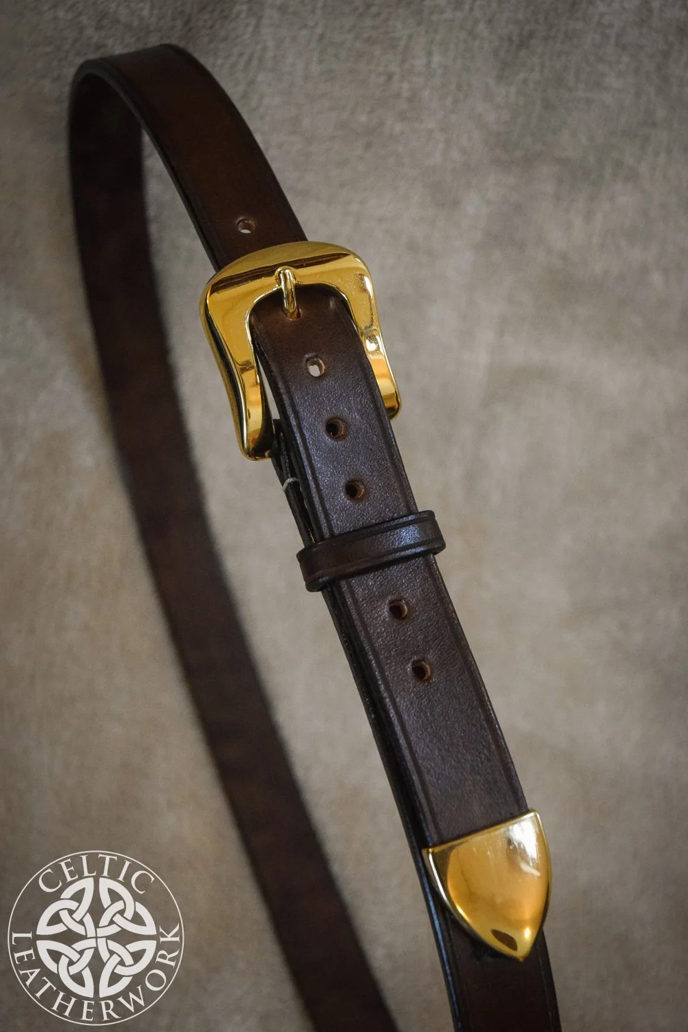 CUSTOM BRASS TIPPED BELT