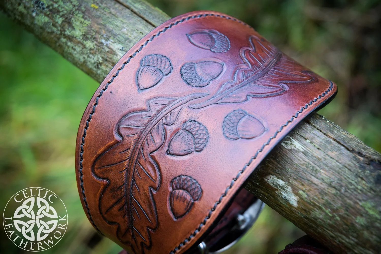 CUSTOM SESSILE OAK DOG COLLAR