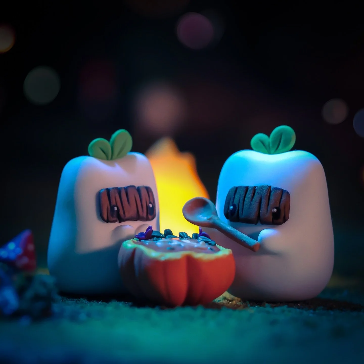 it&rsquo;s tradition to make an offering to forest beans on starry nights after All Hallows&rsquo; Eve ✧˖&deg;🎃

and their little spirits are plentiful this time of year, as the thin veil makes travel easy between realms! ~🌳

so take heed if you wa