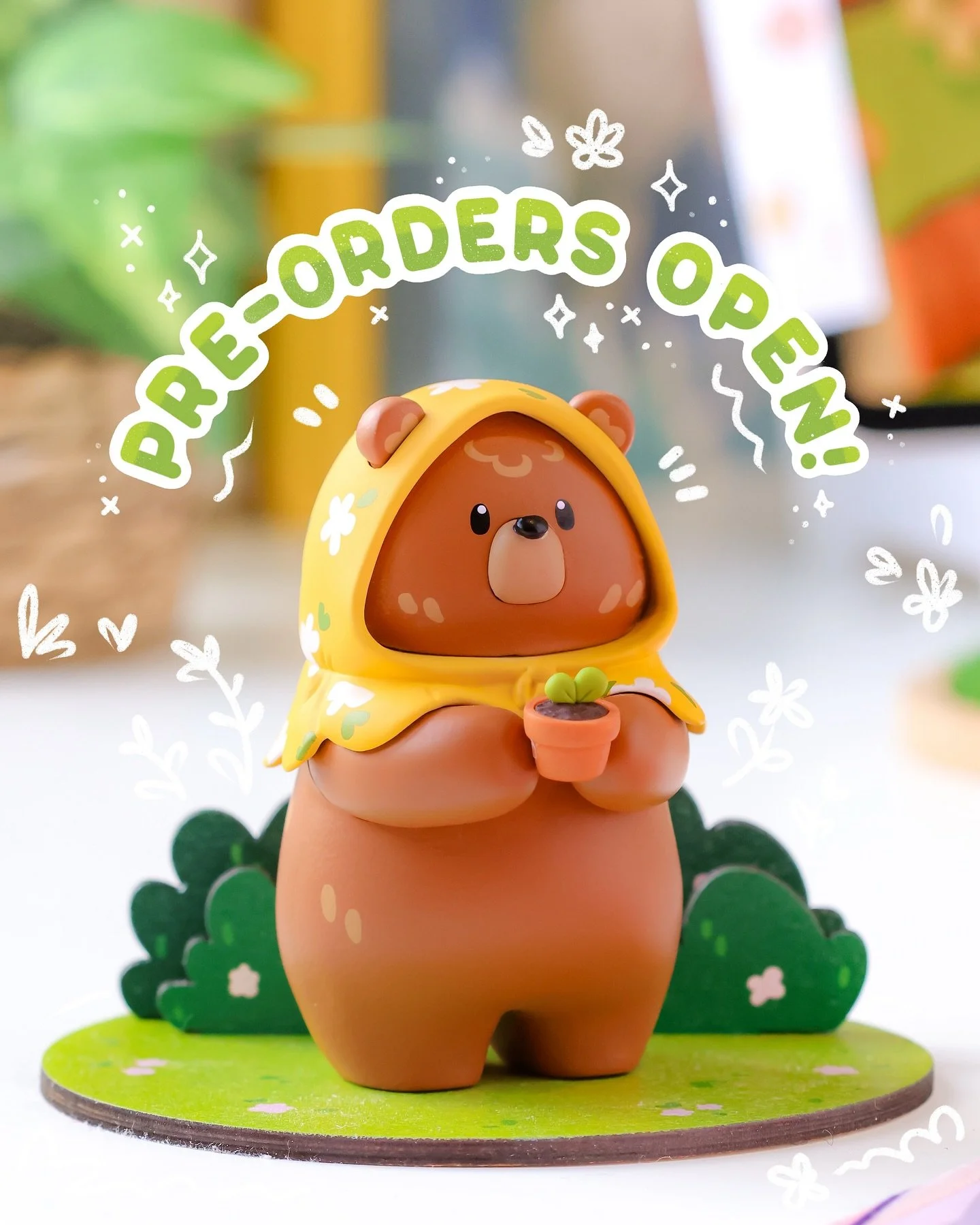 𝙋𝙍𝙀-𝙊𝙍𝘿𝙀𝙍𝙎 𝙊𝙋𝙀𝙉 !! 🐻⊹ ࣪ ˖  if you missed the Kickstarter, you can be first to adopt Bloop in 2026! ~🌼

This happy lil&rsquo; helper will bring playful cheer to your space, along with their favourite teeny-tiny potted plant 🪴🤏

🐻 Per