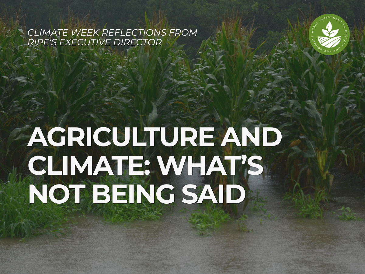 Agriculture and Climate: What’s Not Being Said