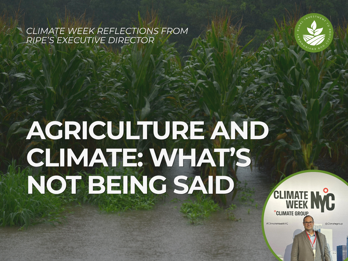 Agriculture and Climate: What’s Not Being Said