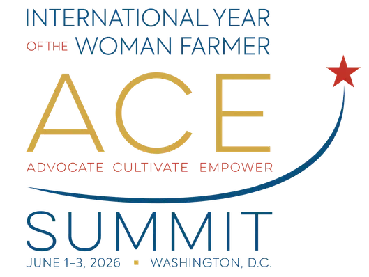 The Banner image for the International Year of the Woman Farmer ACE (Advocate, Cultivate, Empower) Summit