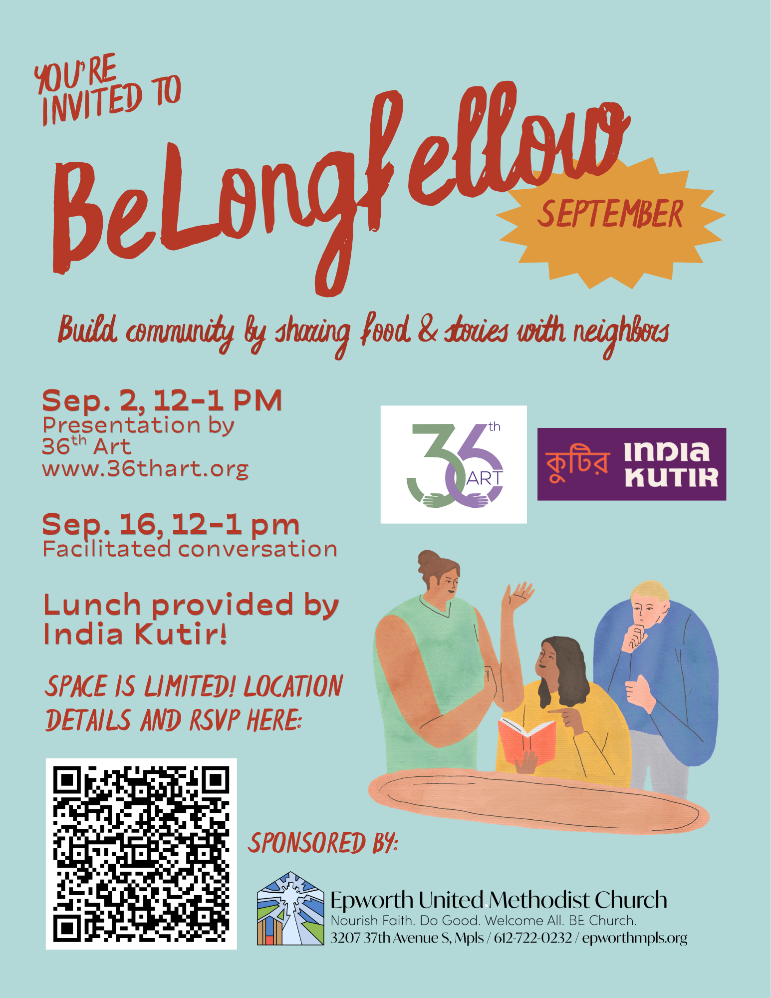 BeLONGFELLOW GATHERING:                Presentation by 36th Art at India Kutir 