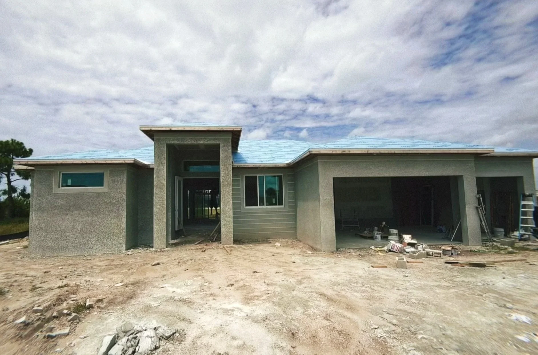 Lath & stucco provided on a home in SWFL