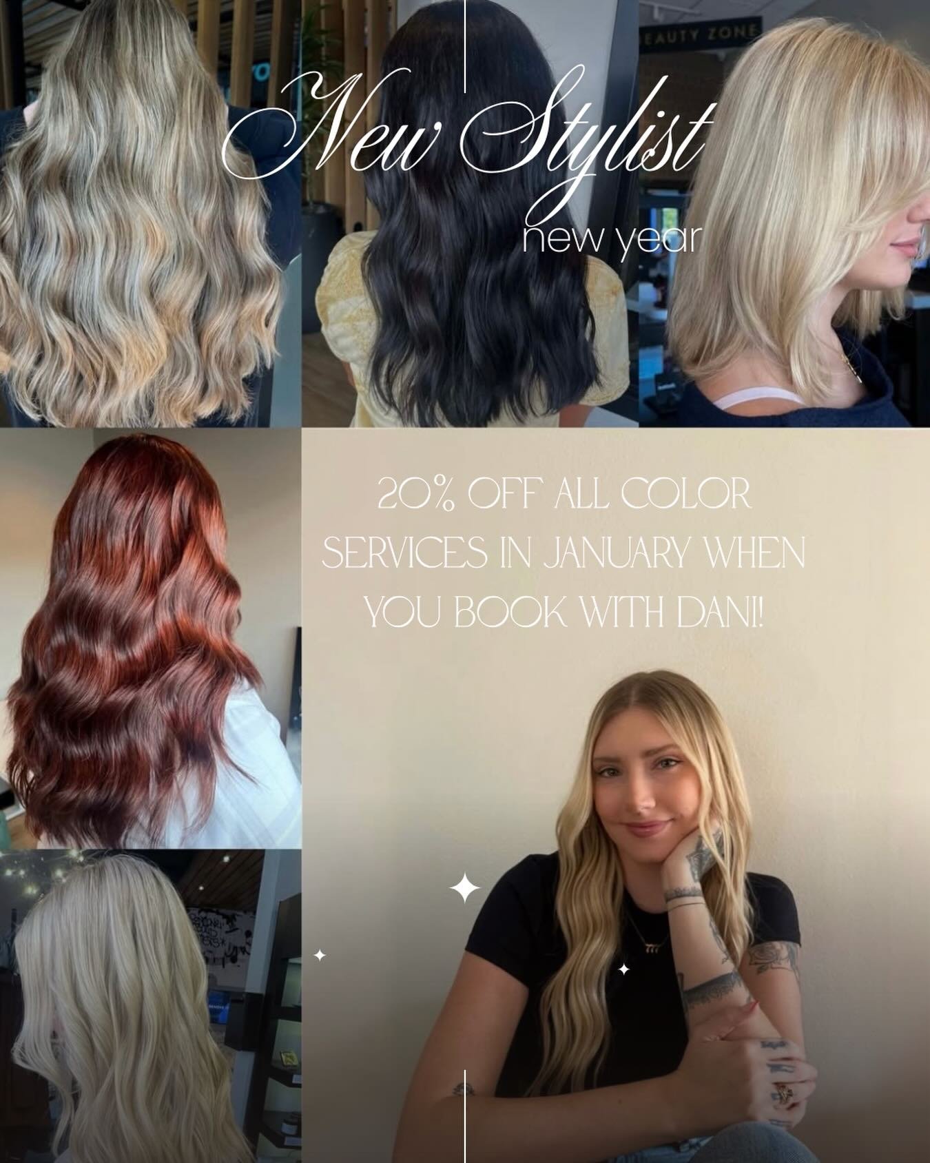 ✨WELCOME DANI ! Book with @hairxdani in January for color, receive 20% off ! Come get your new hair for the new year ✨

#balayage #highlights #color #bradenton #tampa bradentonhairstylist tampahairstylist blondmeschwarzkopf schwarzkopfprofessional ex