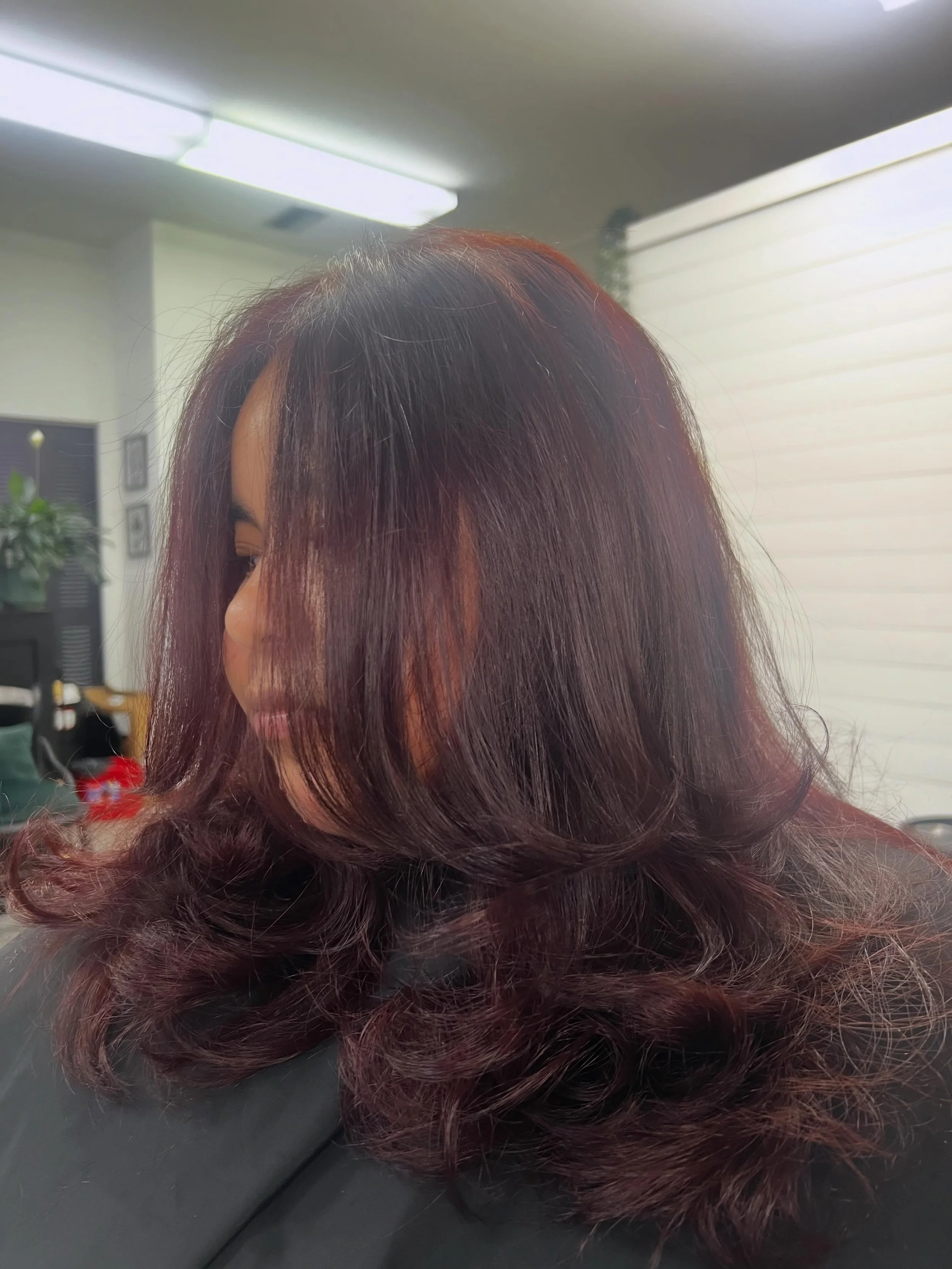 🦋🥤🍒 #butterflycut #curlyhair #cherrycoke #bradenton #sarasota