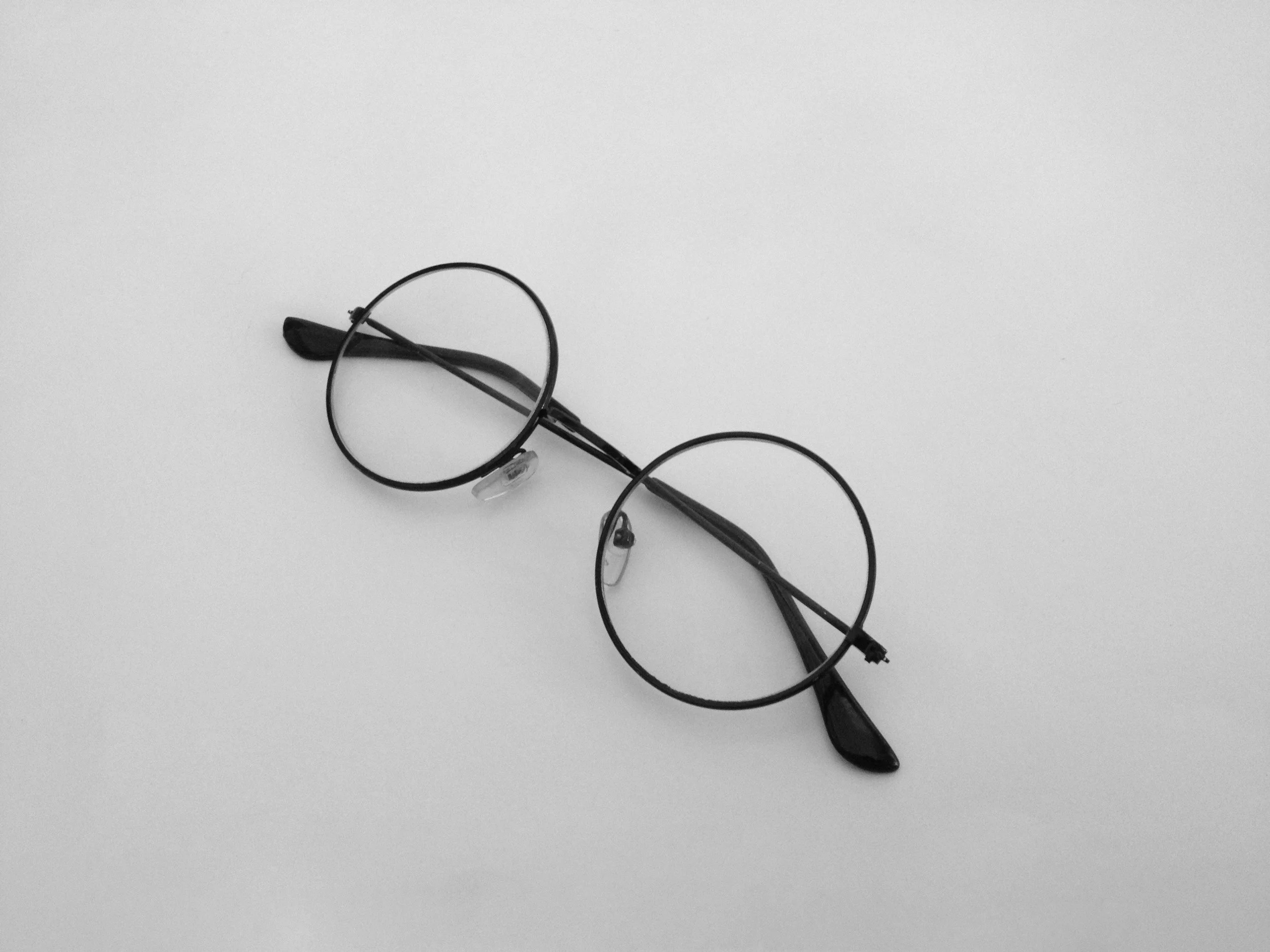 Pair of round glasses.
