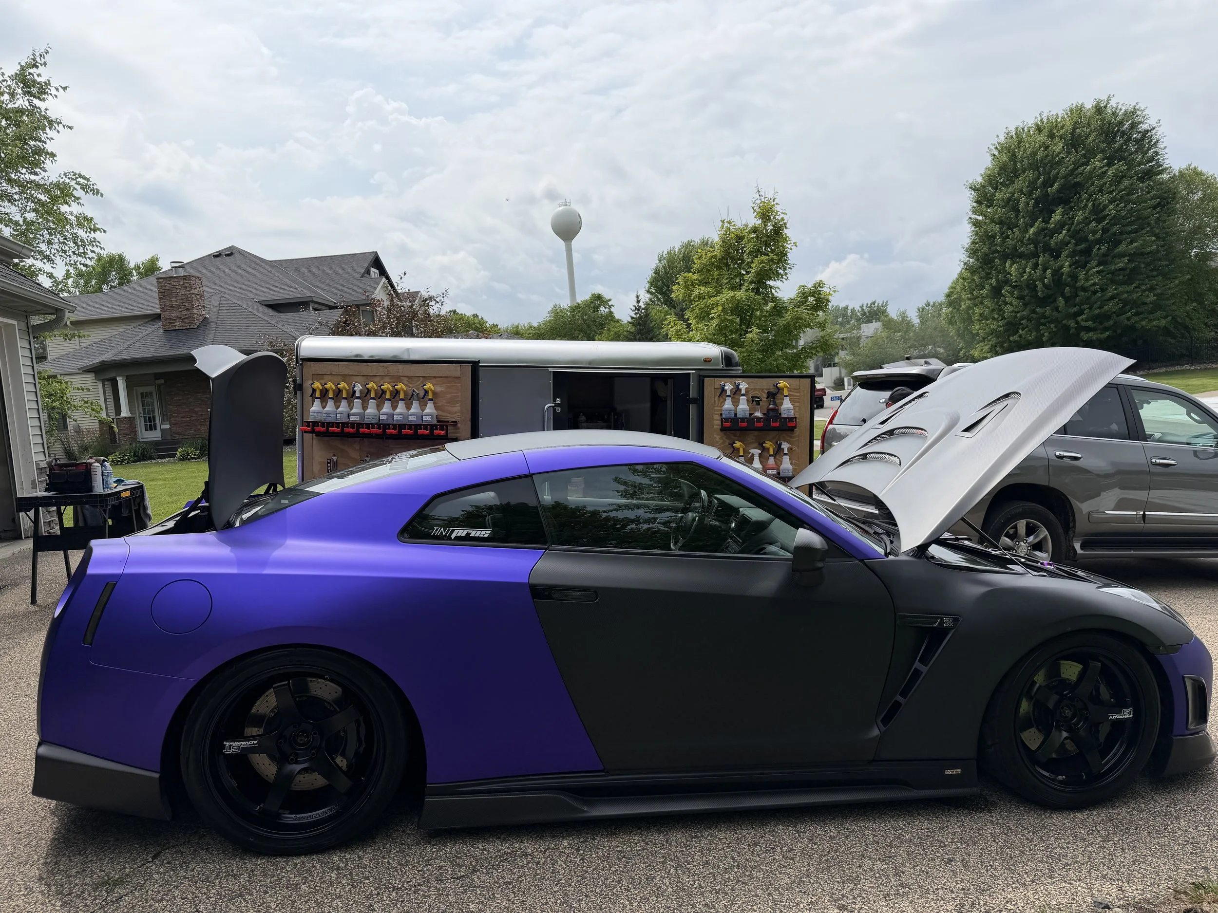 Complete Detail + Engine Bay degrease/detail on a heavily modified 2009 Nissan GTR. This monster pushes over 900 horsepower to the wheels. 