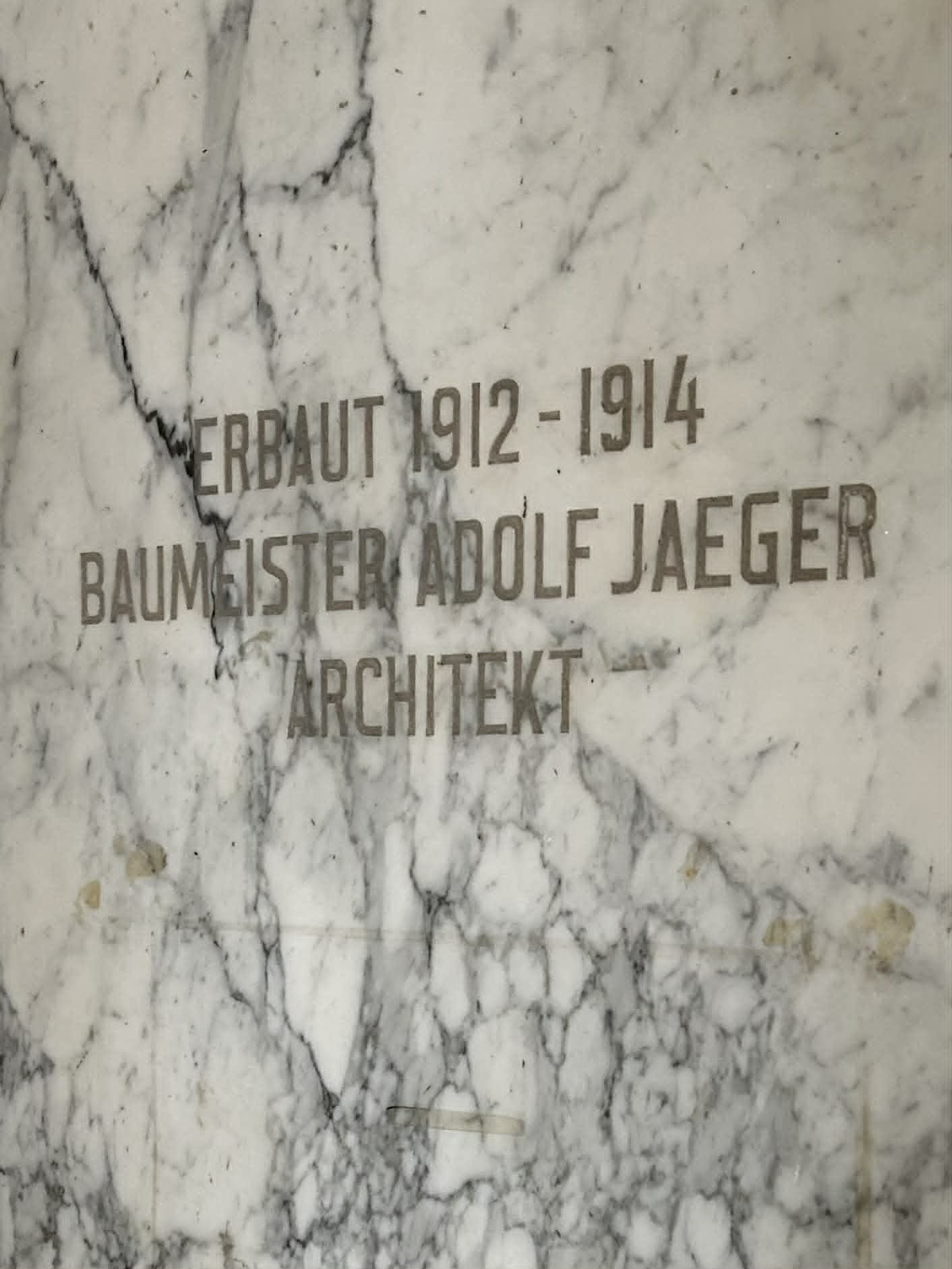 Architect Adolf Jaeger