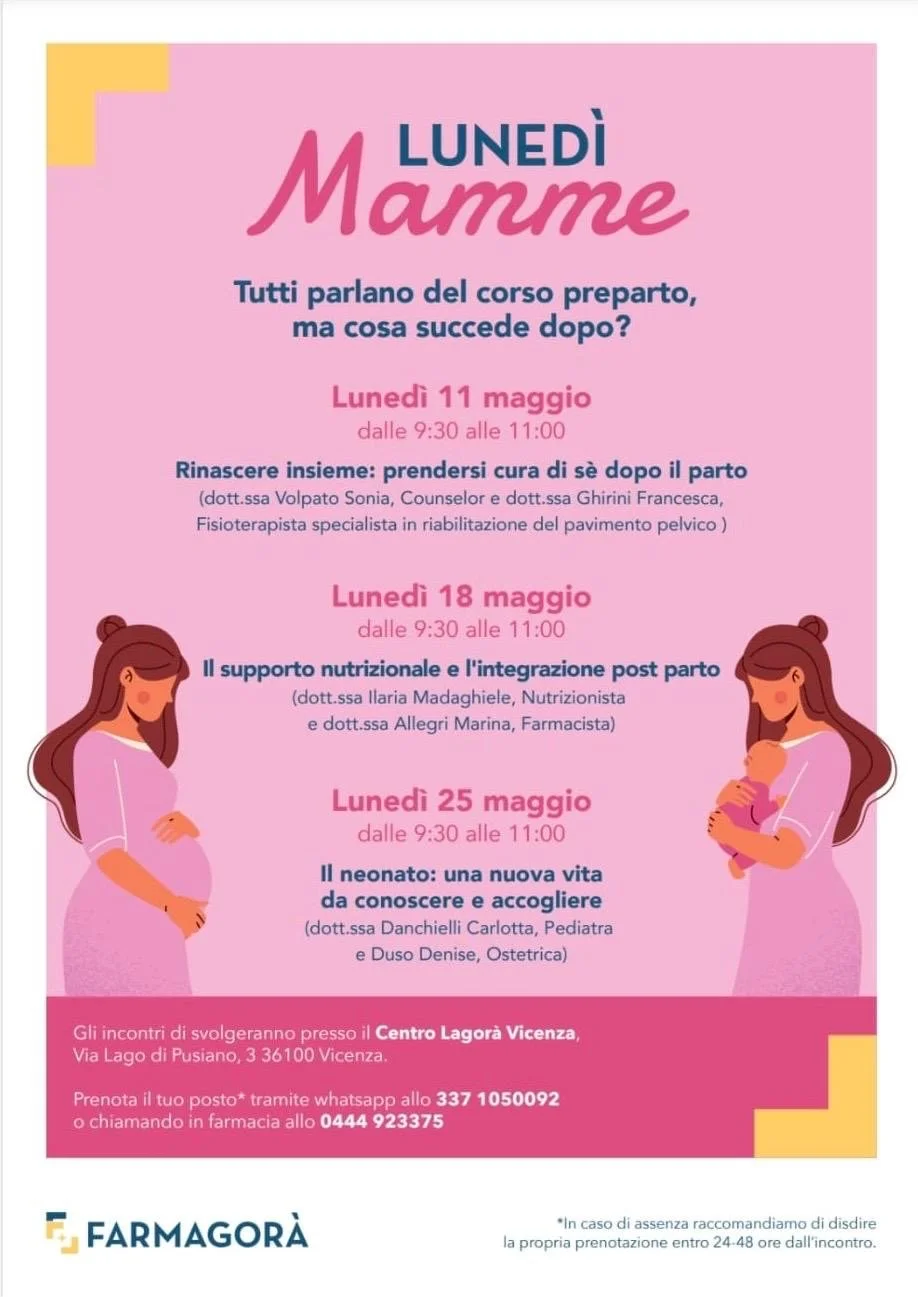 Lunedi mamme - il neonato: una nuova vita da conoscere e accogliere e 