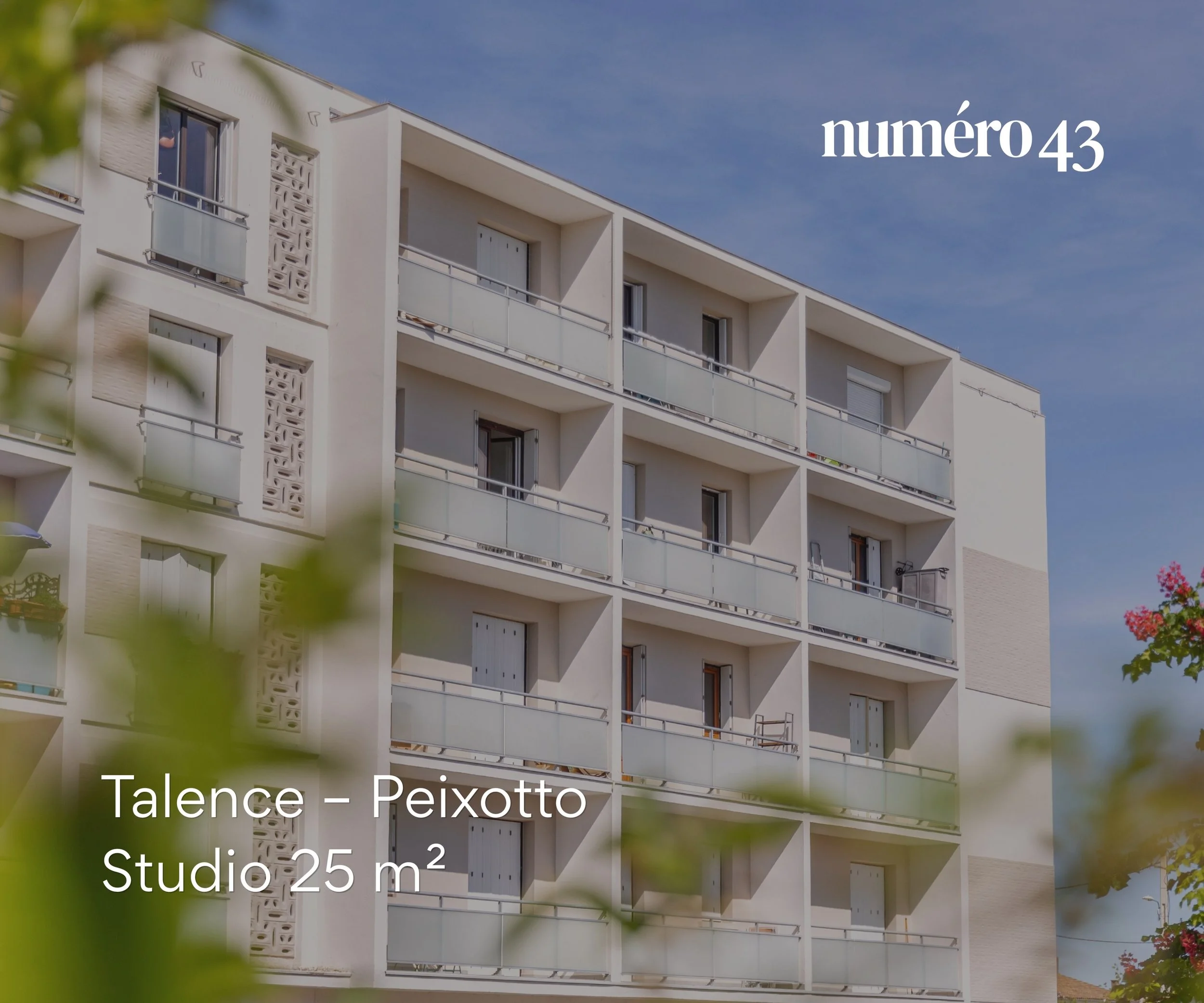 Calme r&eacute;sidentiel. Campus &agrave; deux pas. 117 000 &euro;.
Talence, Peixotto.
Studio 25 m&sup2;, 2e &eacute;tage, balcon plein ouest, place de parking.
Lou&eacute; 461 &euro;/mois jusqu&rsquo;en novembre.

▪️Pour l&rsquo;investisseur : la m&