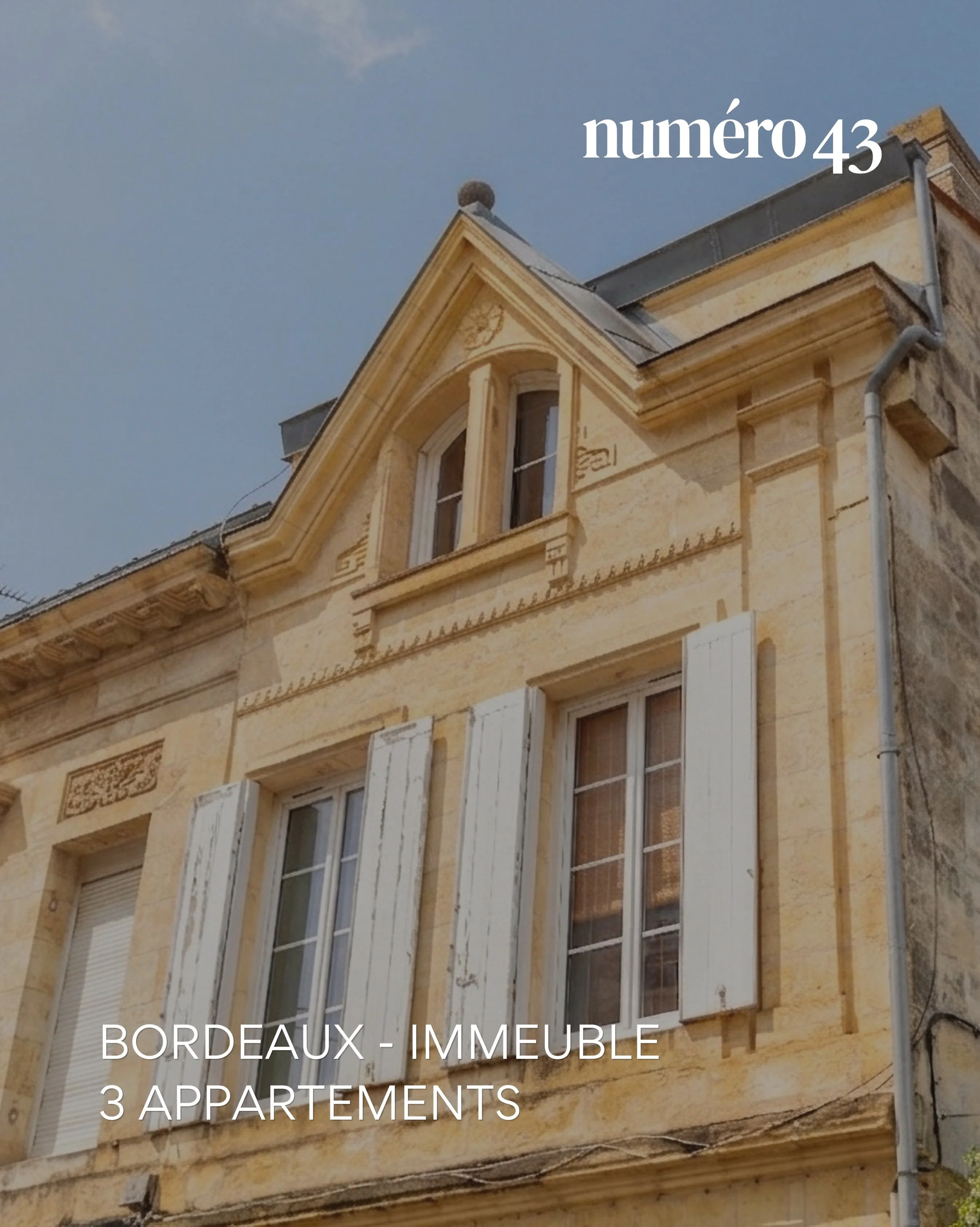 Rue Malleret. Saint-Seurin. Bordeaux.

Un immeuble entier. Trois lots. Trois locataires. 2 390 &euro; de loyers charges comprises chaque mois. D&egrave;s le premier jour.

R&eacute;novation compl&egrave;te architecte 2014. Double vitrage. Cuisines &e