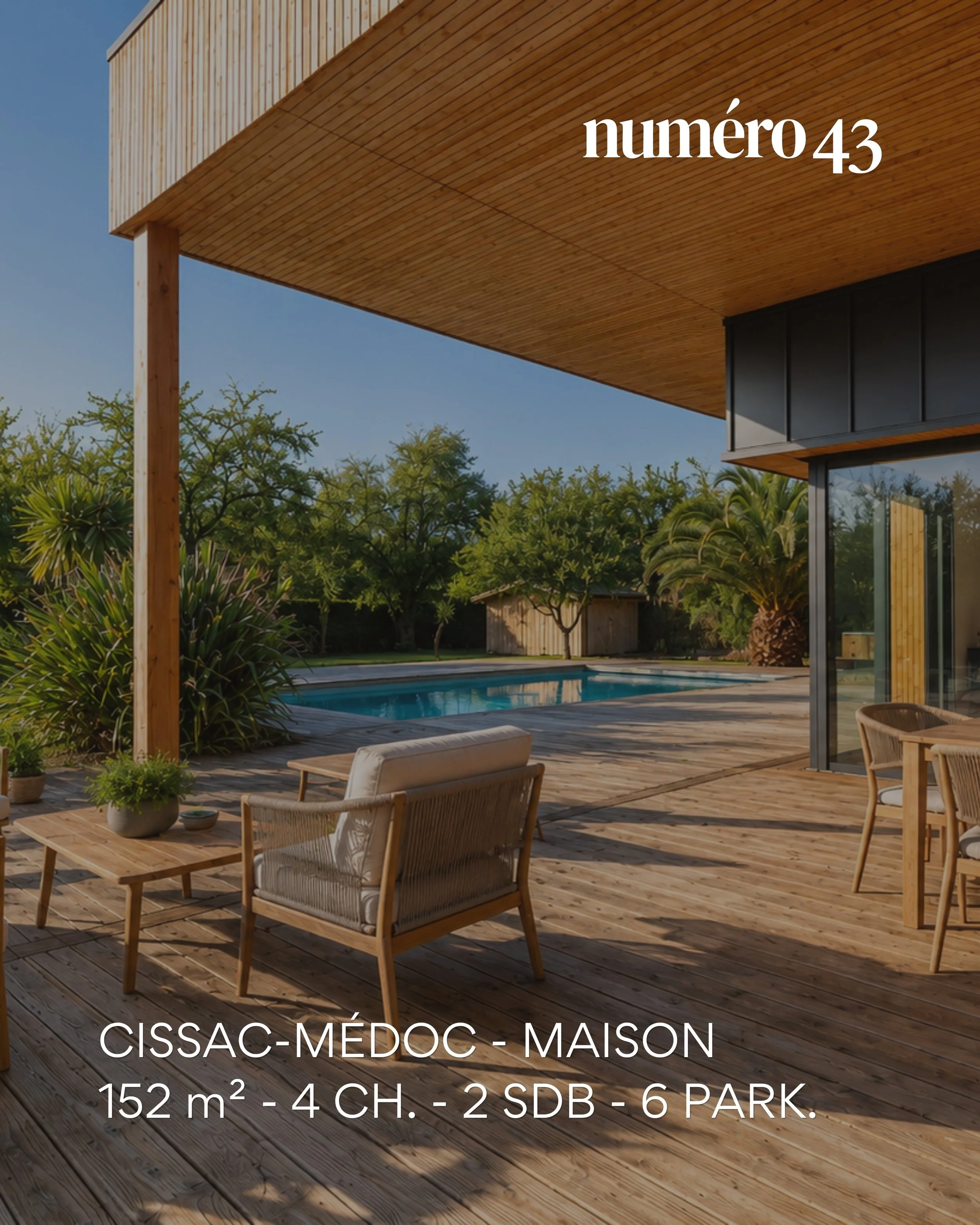 CISSAC-M&Eacute;DOC - MAISON

Certaines maisons sont pens&eacute;es pour &ecirc;tre belles.
D&rsquo;autres sont pens&eacute;es pour &ecirc;tre agr&eacute;ables &agrave; vivre au quotidien.

Cette maison d&rsquo;architecte r&eacute;unit les deux.

Ell