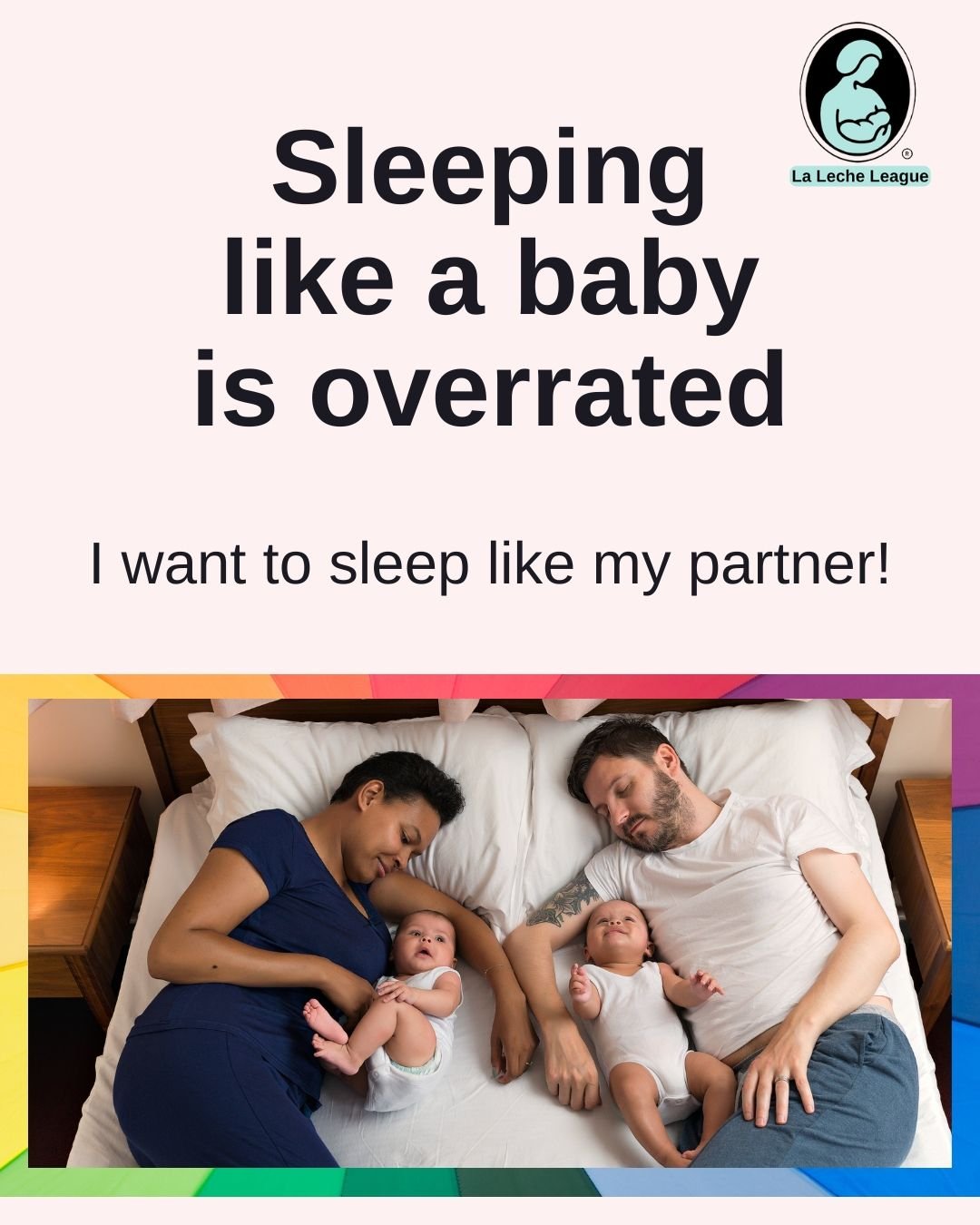 Sleeping like a baby is overrated. I want to sleep like my partner!

#BabySleep
