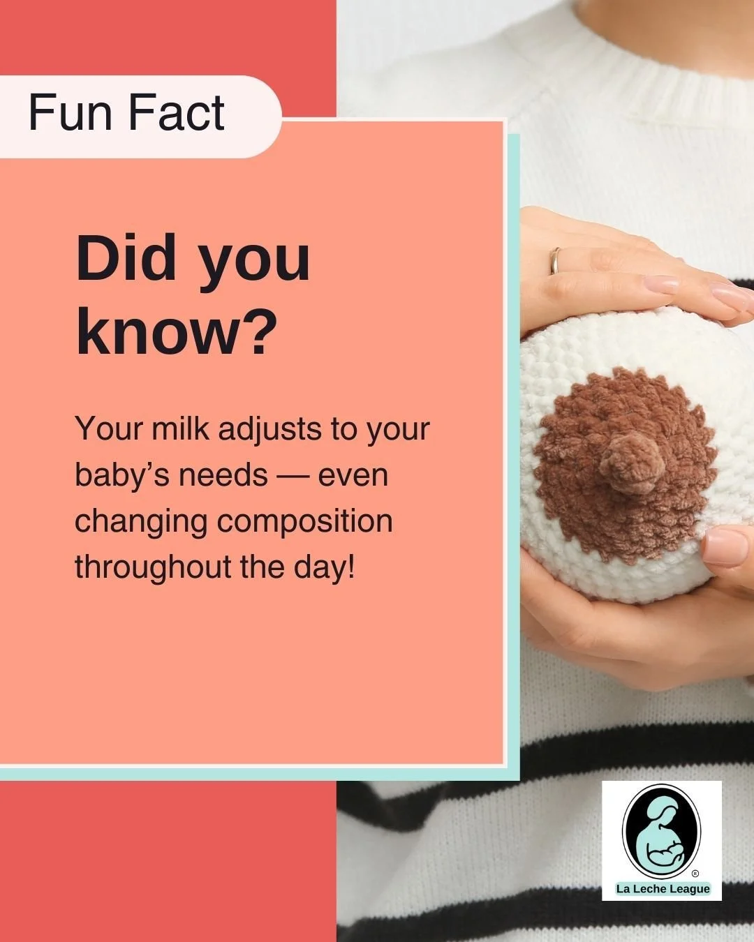 Your milk adjusts to your baby&rsquo;s needs &mdash; even changing composition throughout the day!

LLL Leaders can help you understand your baby&rsquo;s cues and feeding rhythms. 💕

Learn more at your local LLL meeting or at lllpa.org/meetings