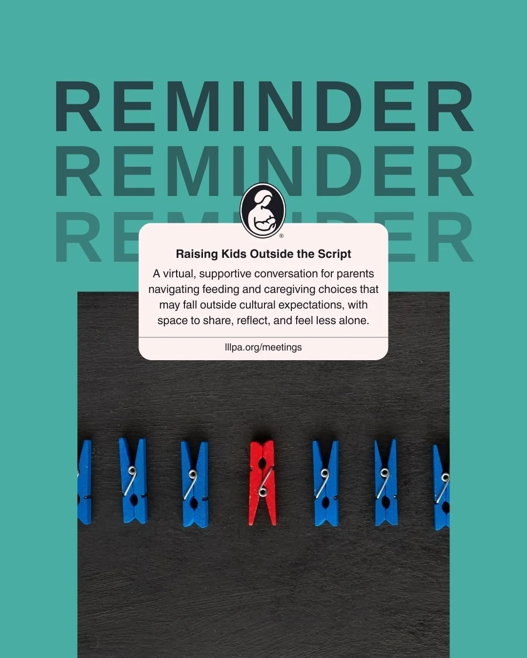 Raising Kids Outside the Script

A virtual, supportive conversation for parents navigating feeding and caregiving choices that may fall outside cultural expectations, with space to share, reflect, and feel less alone.

Sunday, March 8, 2026
3:00 PM E