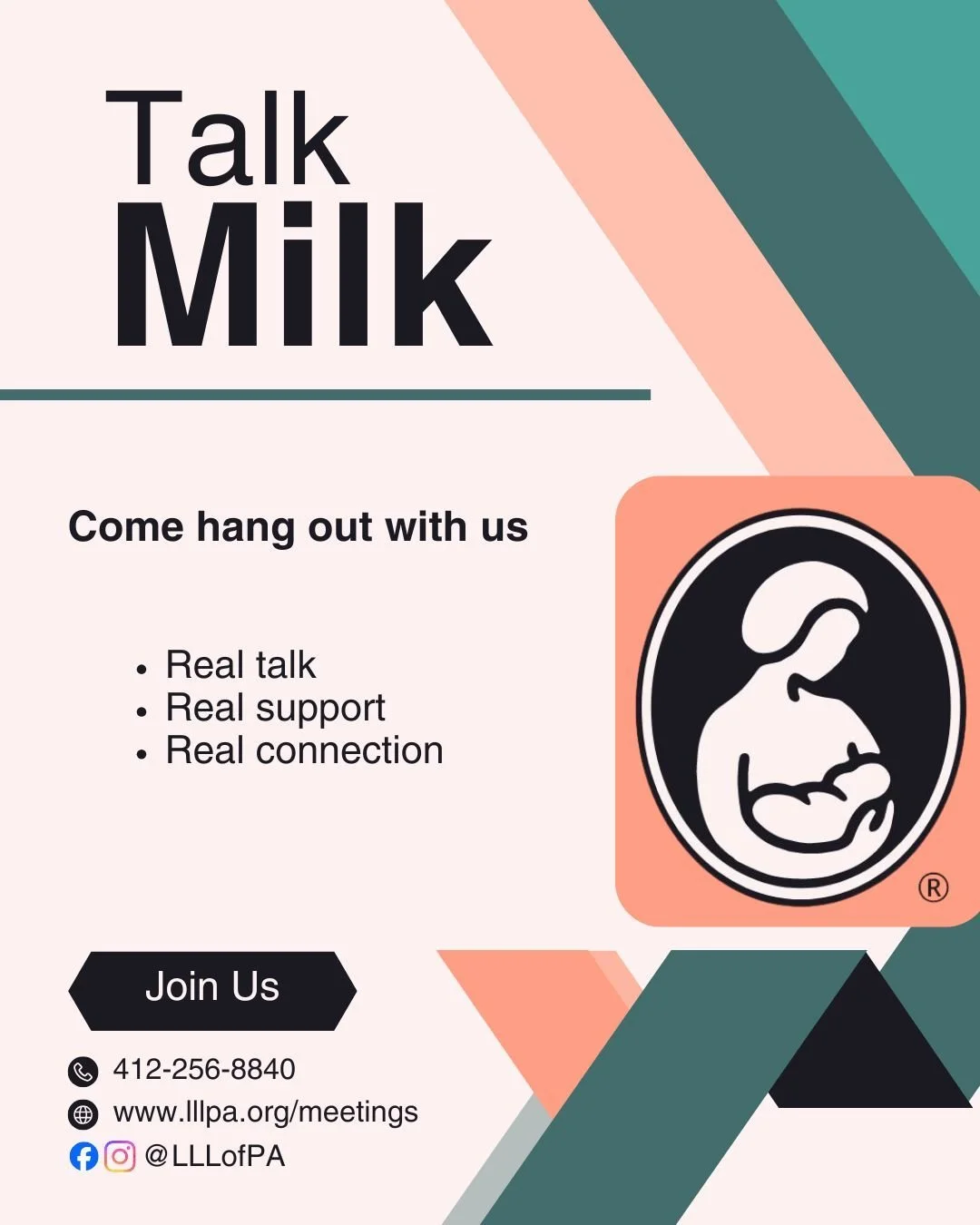 Looking for a place where you can show up exactly as you are?

Come hang out with us.
Our local LLL gatherings are relaxed, welcoming, and full of real conversations about breastfeeding, parenting, and everything in between.

Bring your baby. Bring y