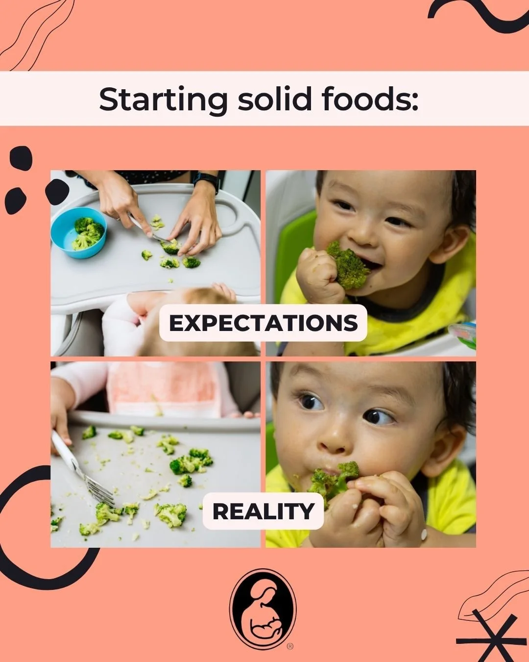 Starting solid foods expectations VS reality.

We all think feeding our babies table foods is going to be a beautiful, picture perfect experience like they show us in the movies. I am here to tell you, it is a messy, fun time. 

Introducing solids to