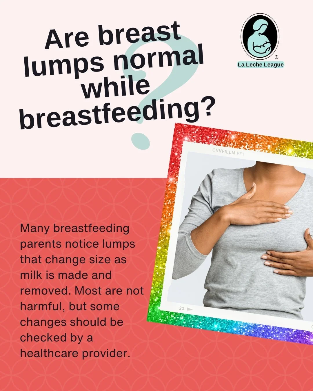 Breasts often feel lumpier during breastfeeding, and many parents notice changes throughout the day as milk is made and removed.

Lumps that come and go are usually not a concern. Some lumps may be related to plugged ducts, mastitis, past surgery, or
