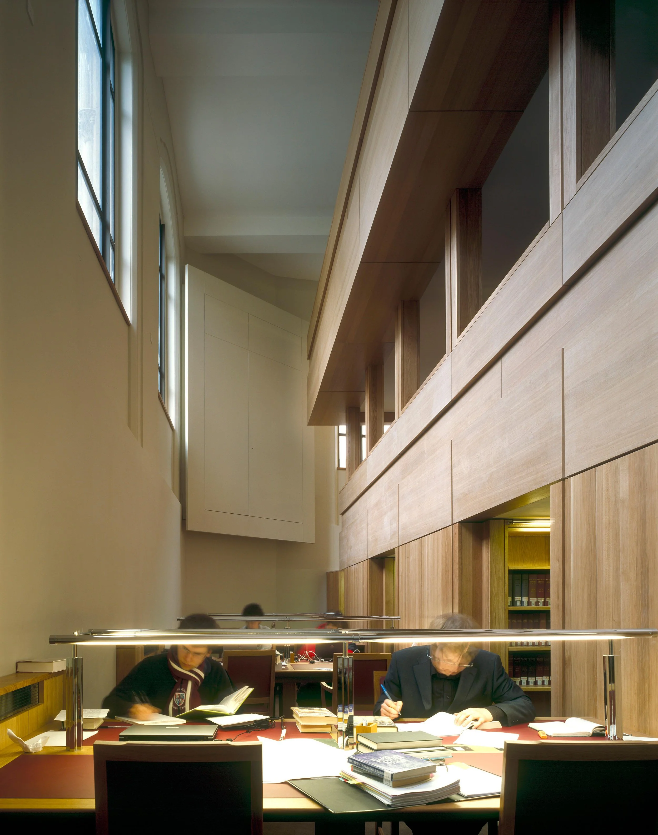 Interior view of Corpus Christi, Cambridge featuring bespoke joinery by NBJ