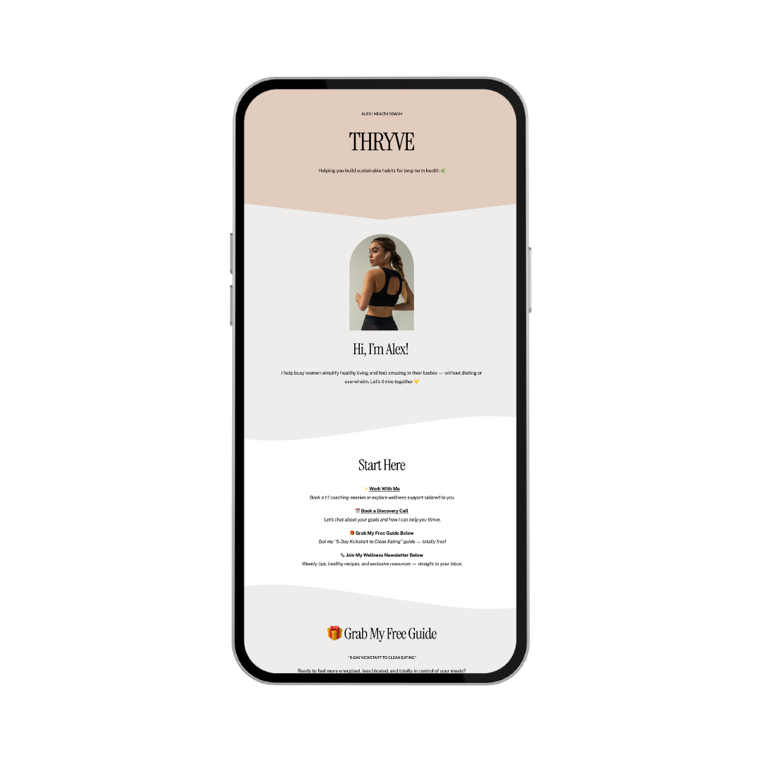 THRYVE Link In Bio