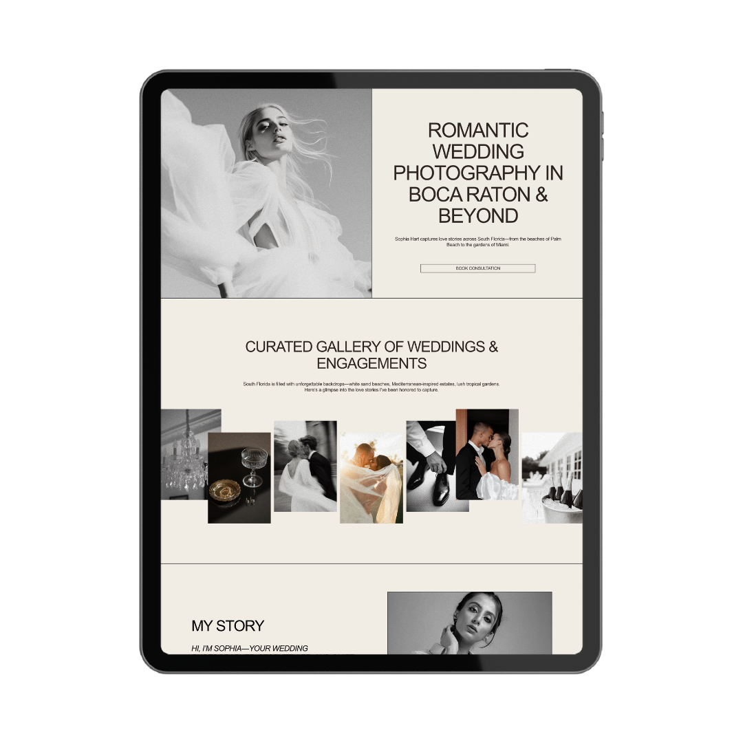 Amour Landing Page