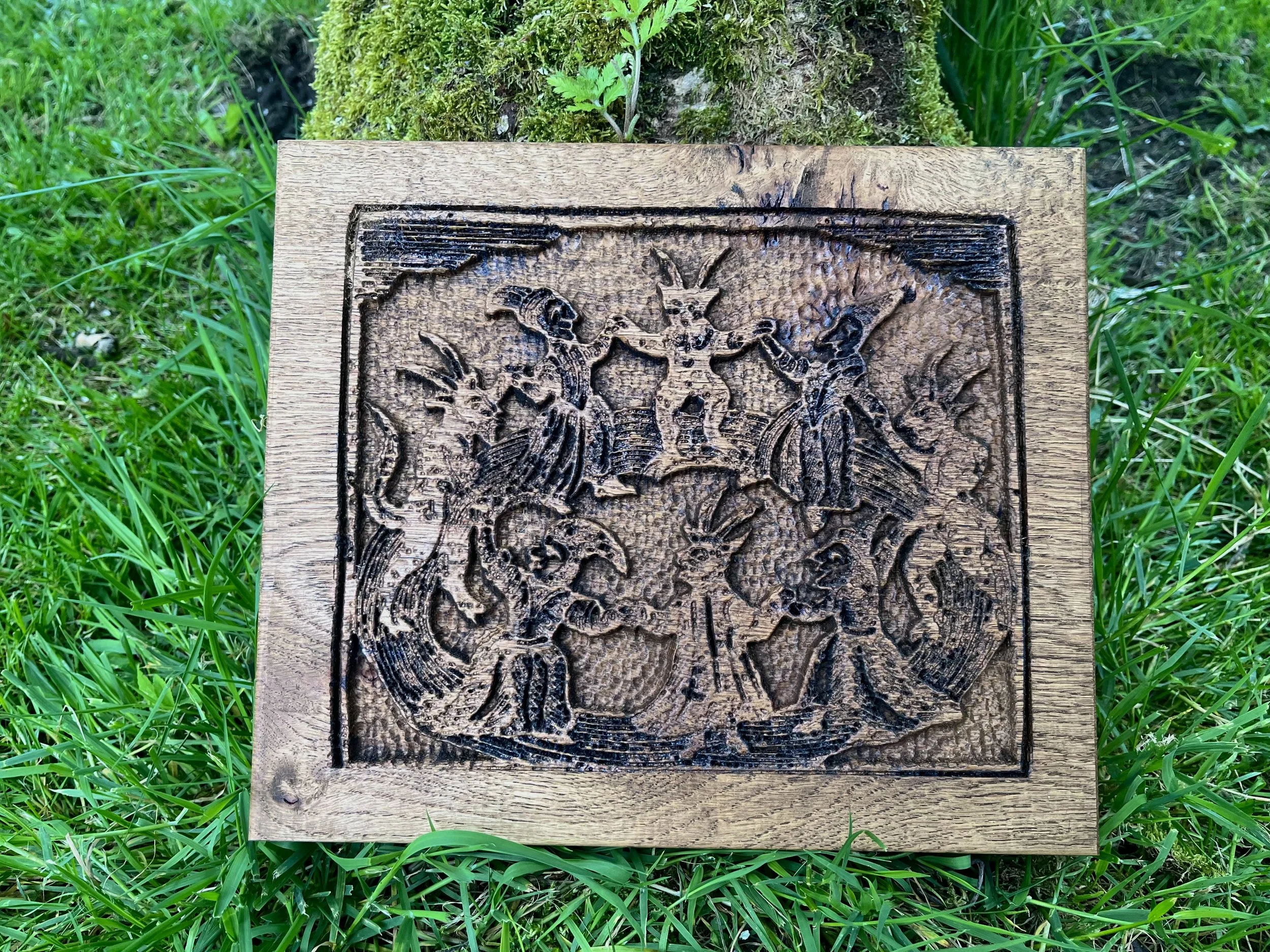 Witches and Devils Dancing in a Circle - 240 x 260 x 30mm