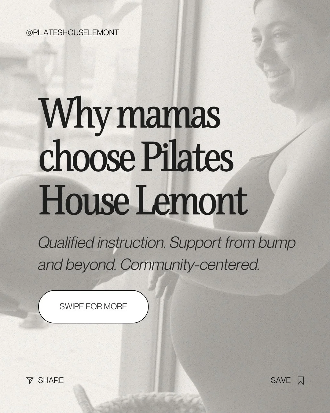 During your pregnancy, there will be someone who suggests you try Pilates. It&rsquo;s very important you listen to them &amp; try a Perinatal Pilates class @pilateshouselemont 🌸🧸🫧