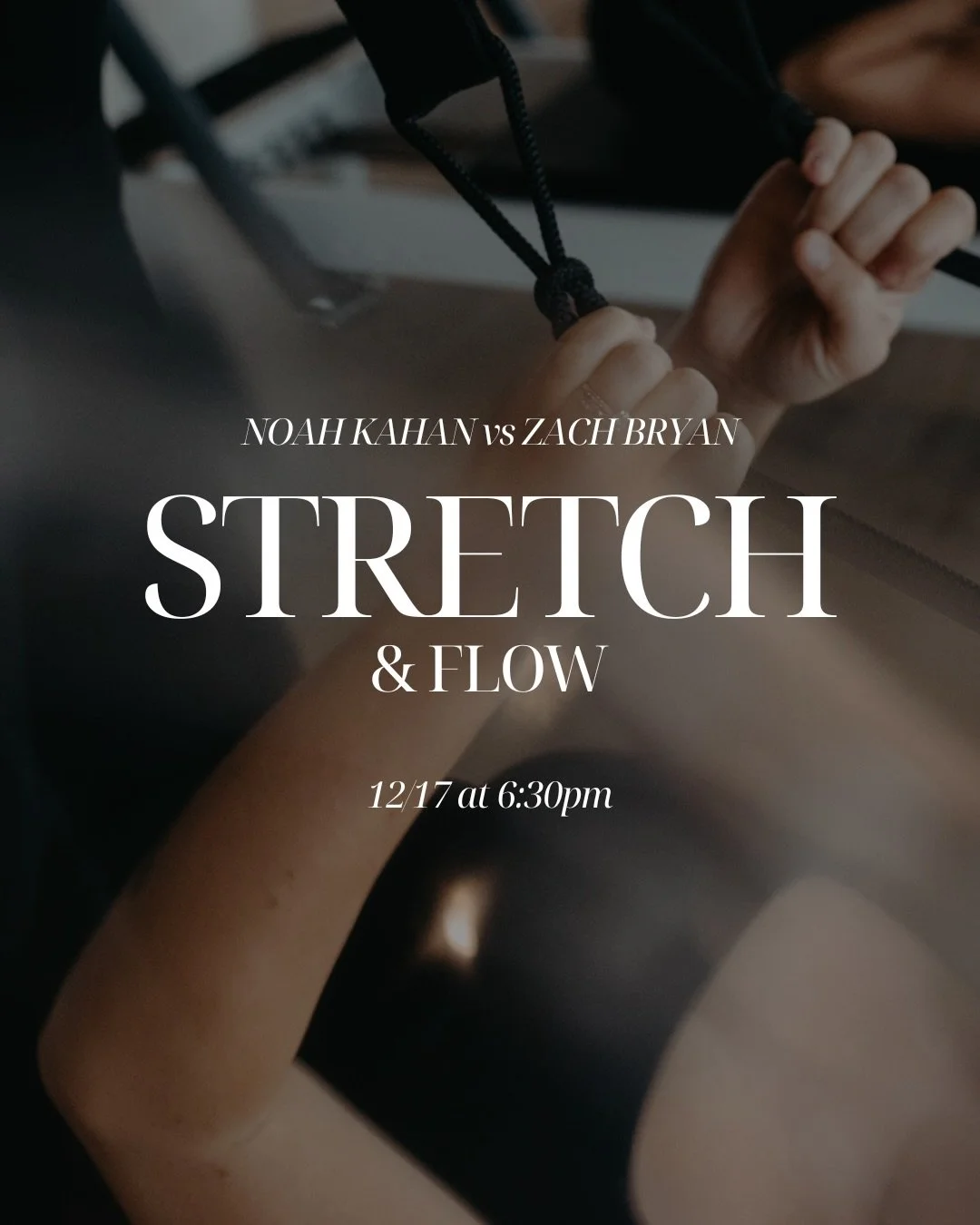 every wednesday @ 6:30pm now features a curated artist vs artist playlist to set the vibe for stretch 🦢 book now on the MindBody app