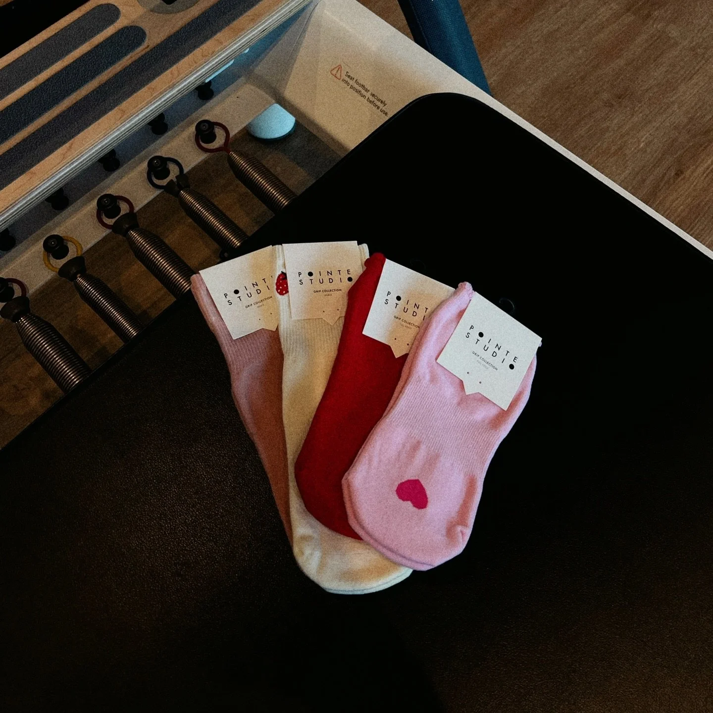 i spy new grip socks in the studio 🏹🍓🕊️💋