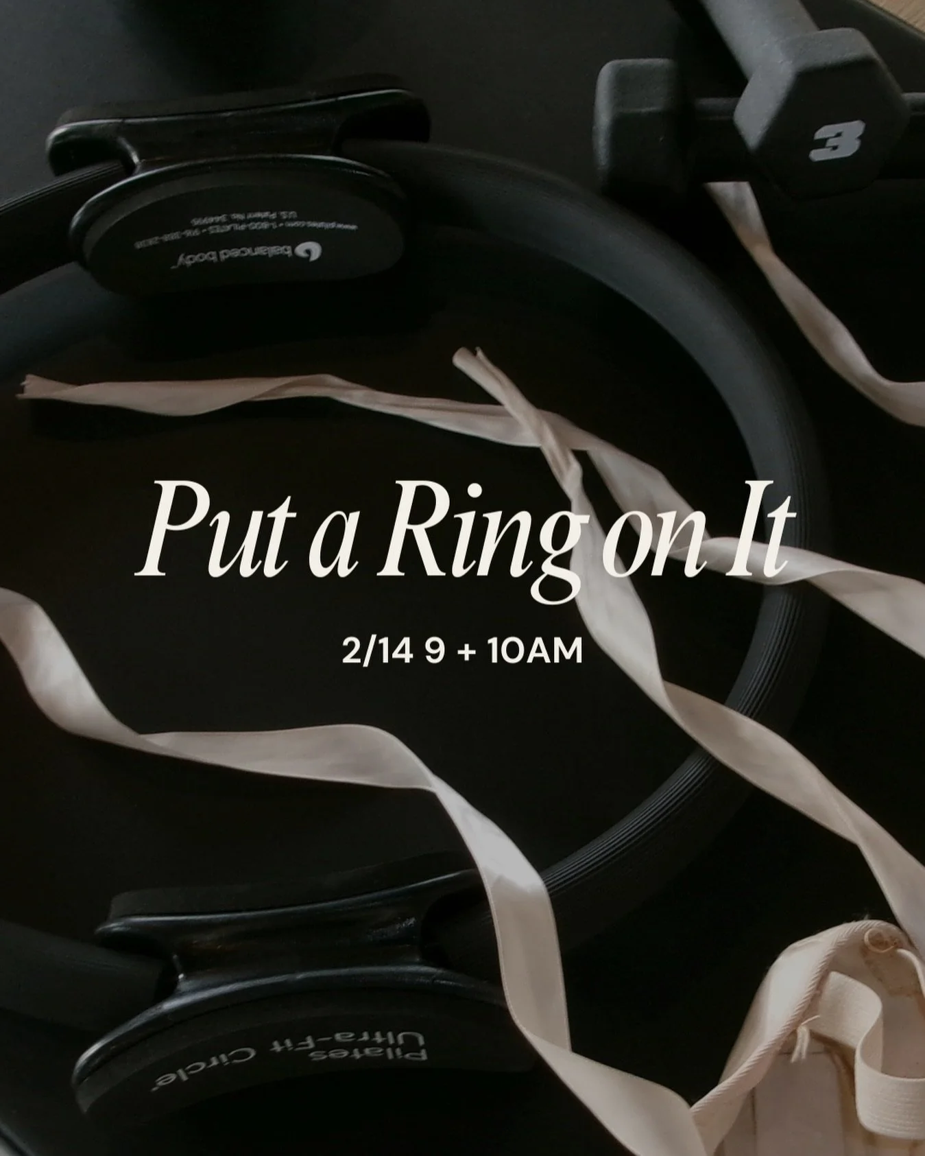 Join @lorissabee on 2/14 using the Pilates ring (magic circle) for a fun &amp; festive Valentine&rsquo;s Day flow. 💗