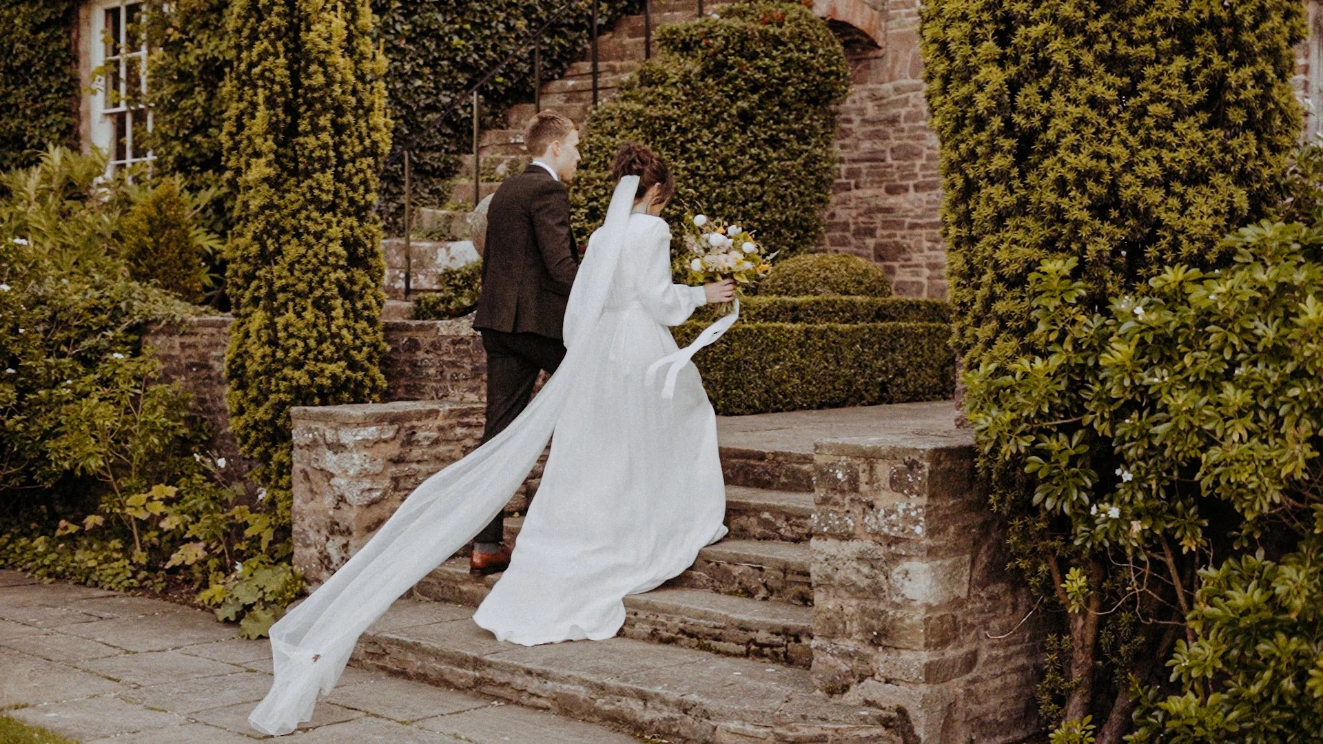 Imogen & Brad's English Country Manor House Wedding at Dewsall Court