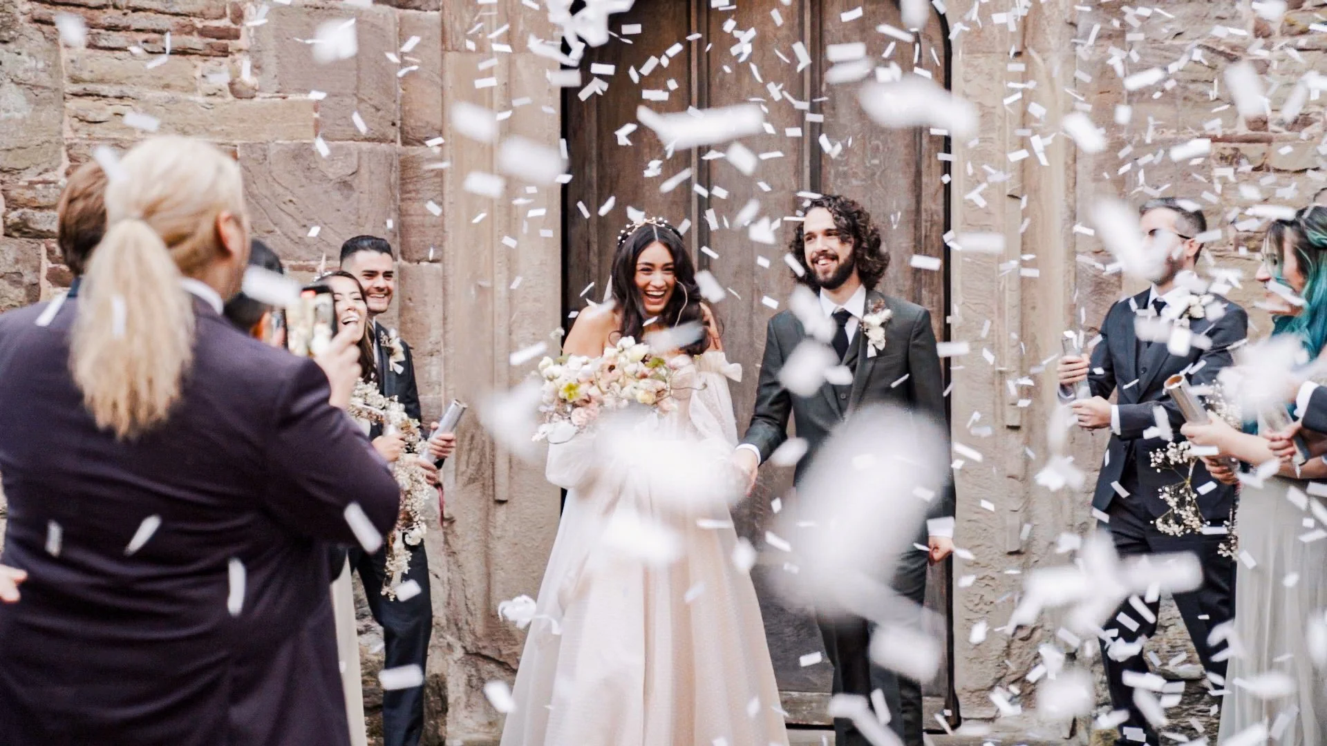 Sarah & Michael's Fairytale Winter Wedding at Hampton Court Castle