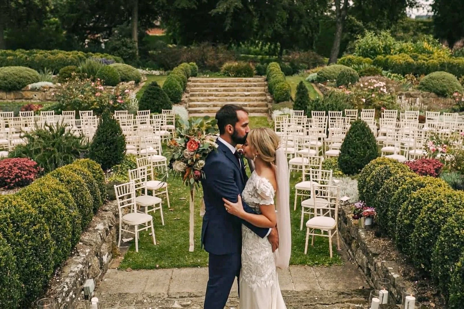 Justin & Cesare's English Garden Wedding at West Dean Gardens, Sussex
