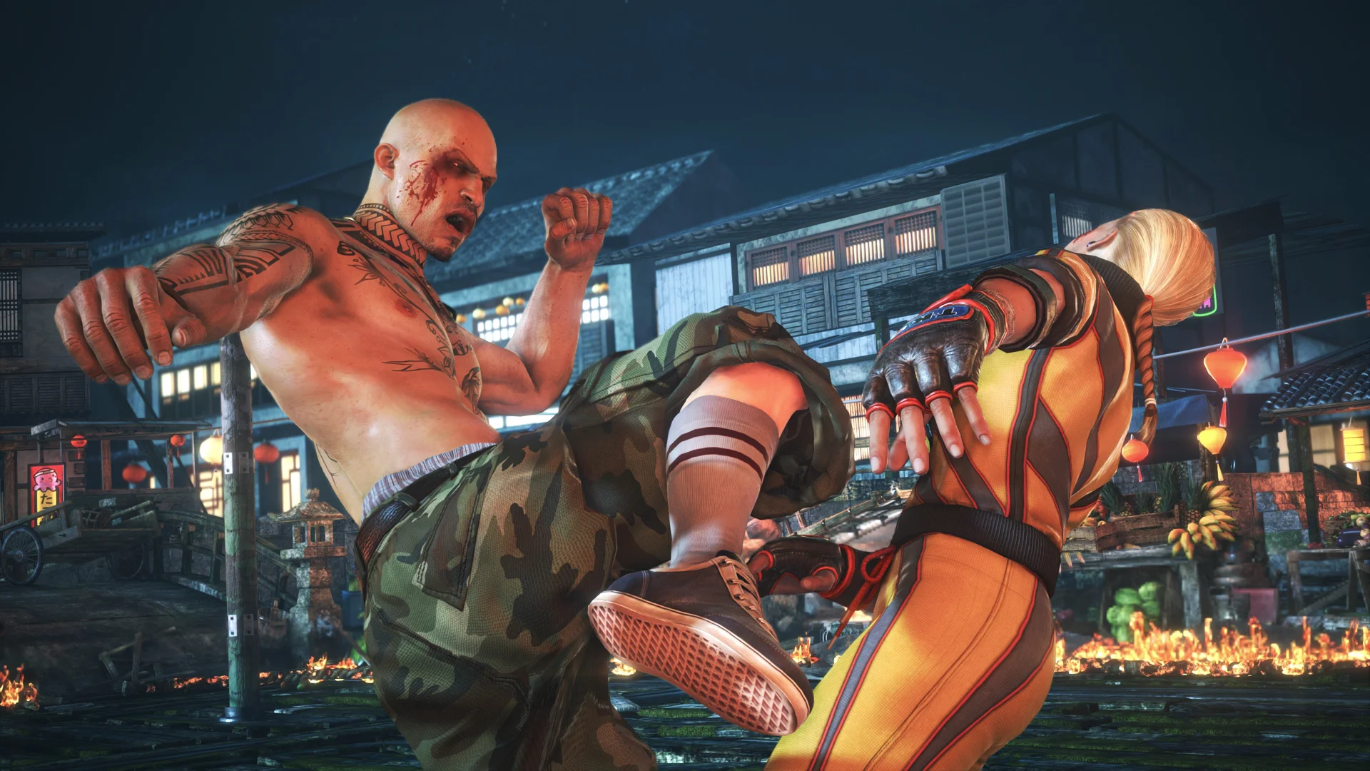 Like a knee to the face