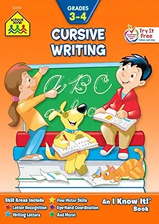 Cursive Writing grade 3-4 (School Zone)