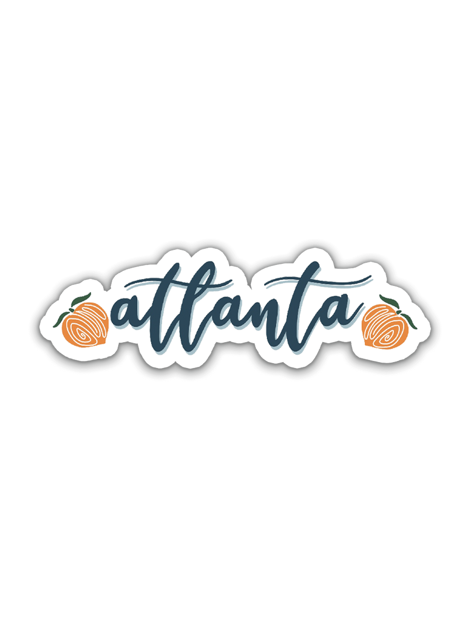 Atlanta GA With Peaches Sticker