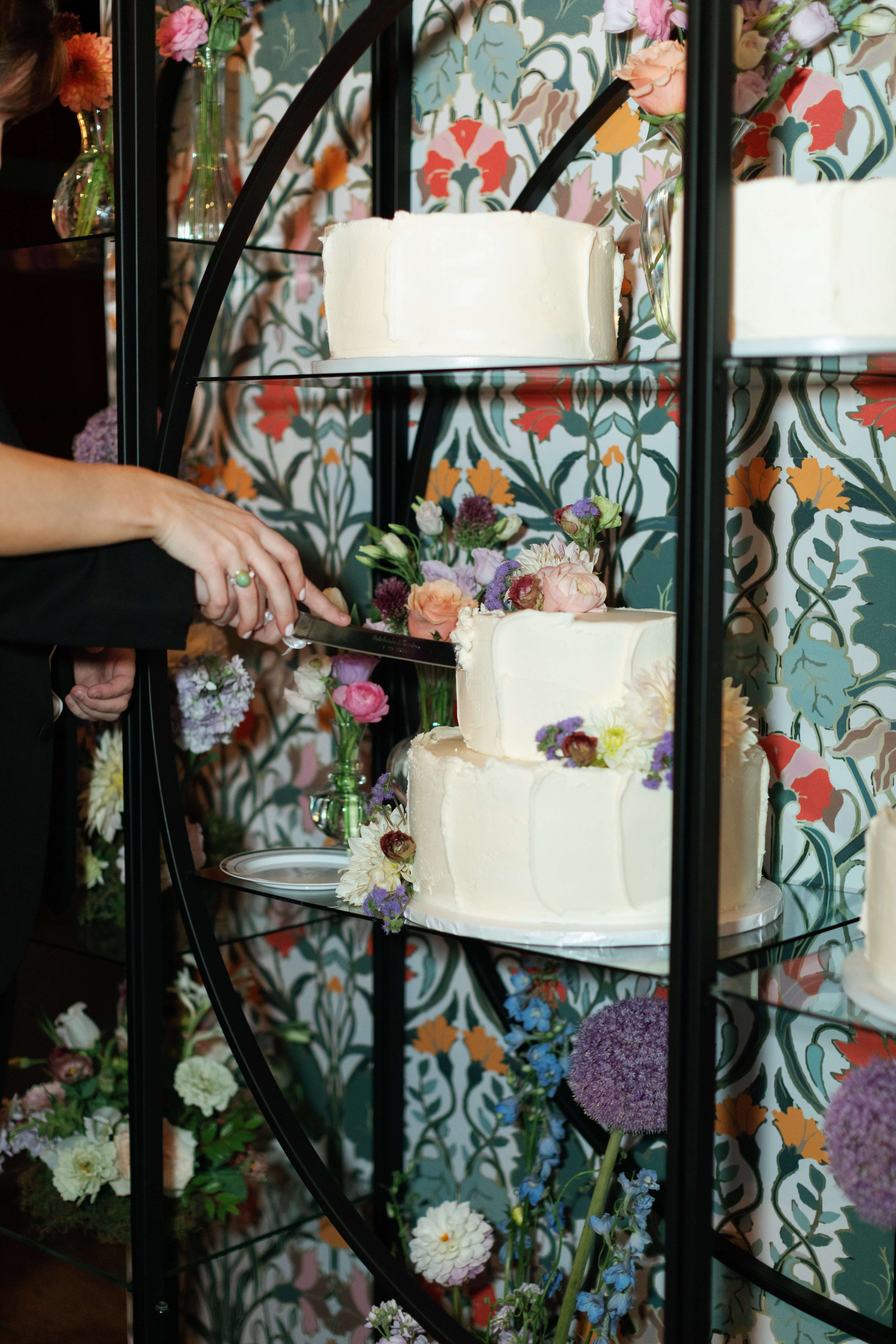 adelaide-wedding-backdrop-cake-display-custom-pattern-signage-cutting-the-cake-studio-miller.jpg