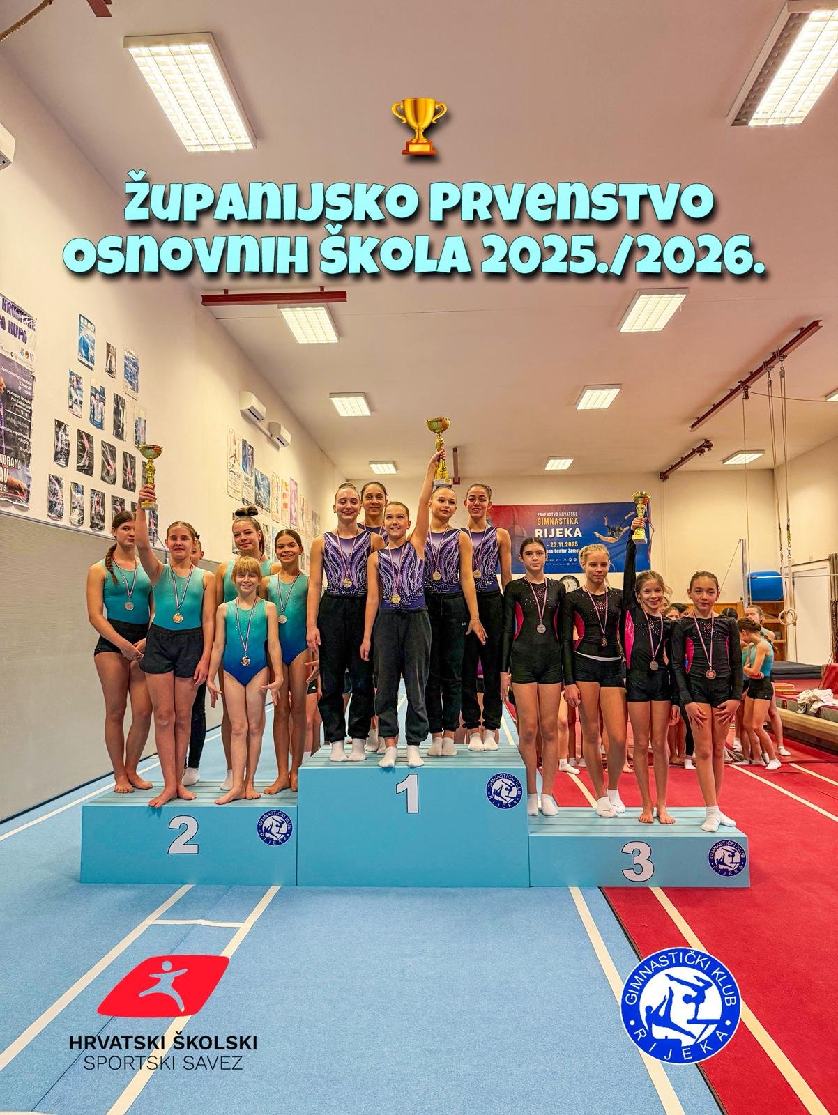 Županijsko prvenstvo osnovnih škola u gimnastici 2025./2026.